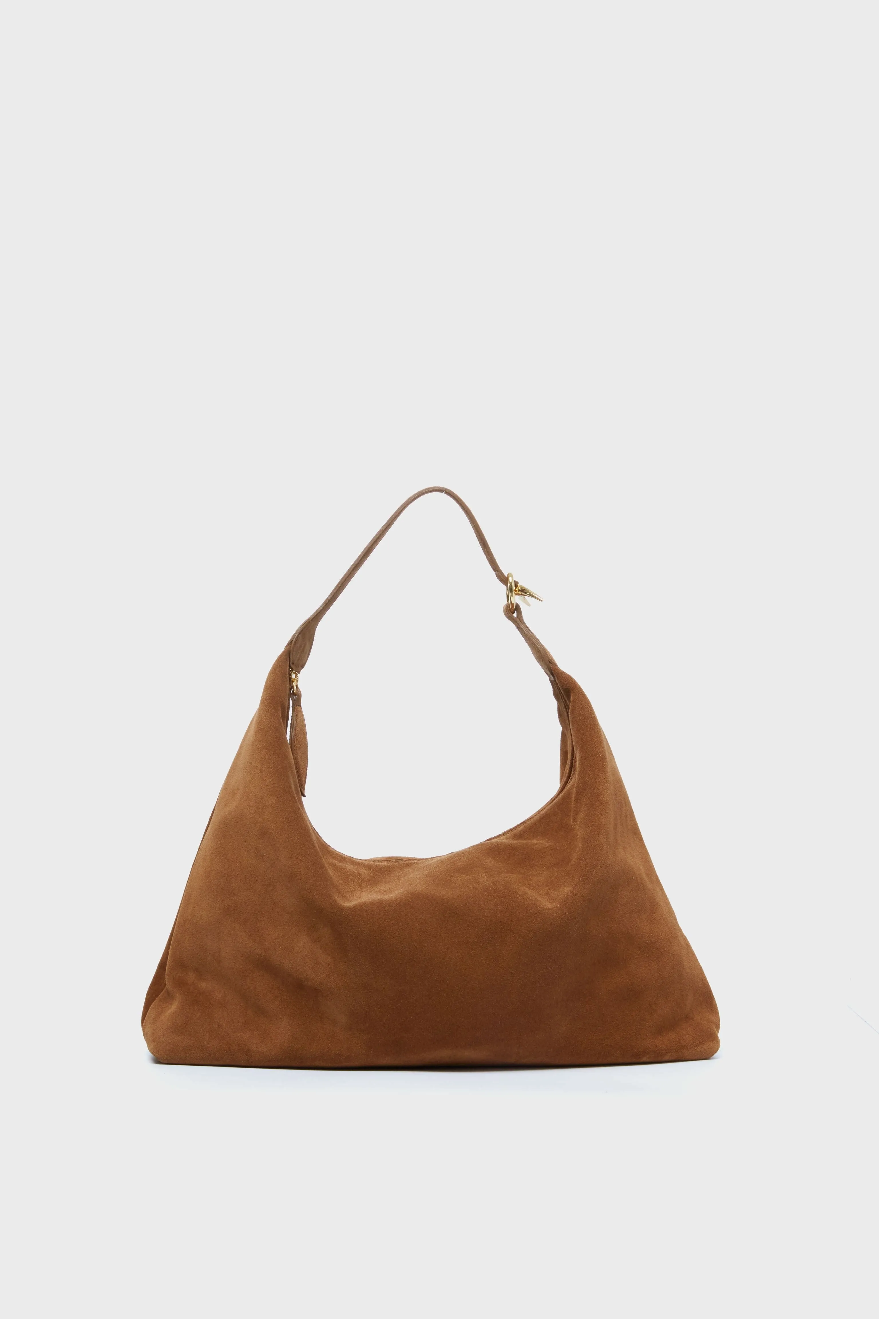 Brown Suede Pillow Shoulder Bag sold by Tuckernuck