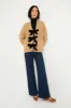 Camel Teresa Bow Tie Long Sleeve Cardigan sold by Tuckernuck