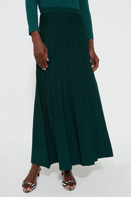 Forest Green Sigrid Midi Skirt sold by Tuckernuck