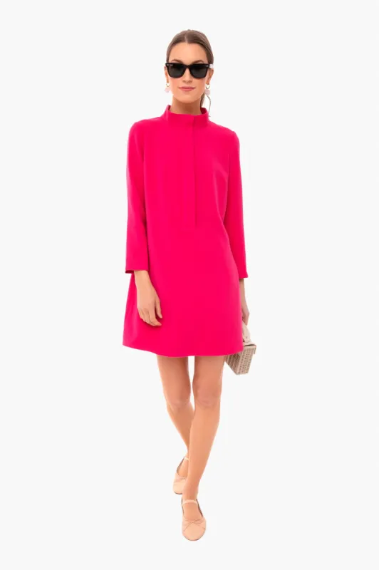 Fuchsia Stretch Crepe Avery Dress sold by Tuckernuck