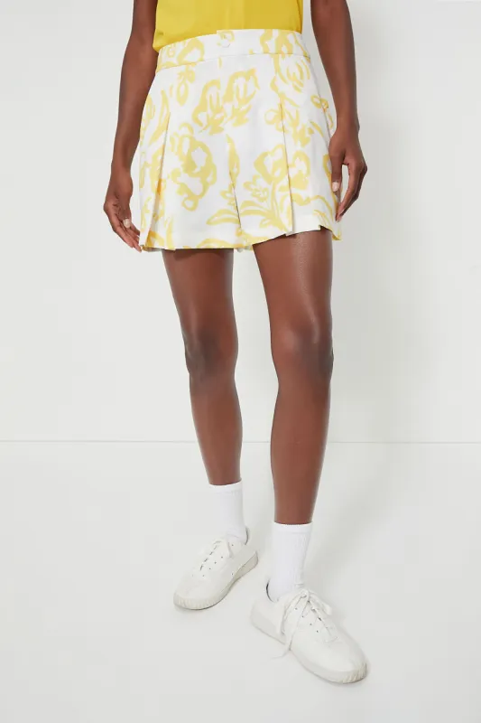 Poly Stretch Wide Leg Pleated Short sold by Tuckernuck