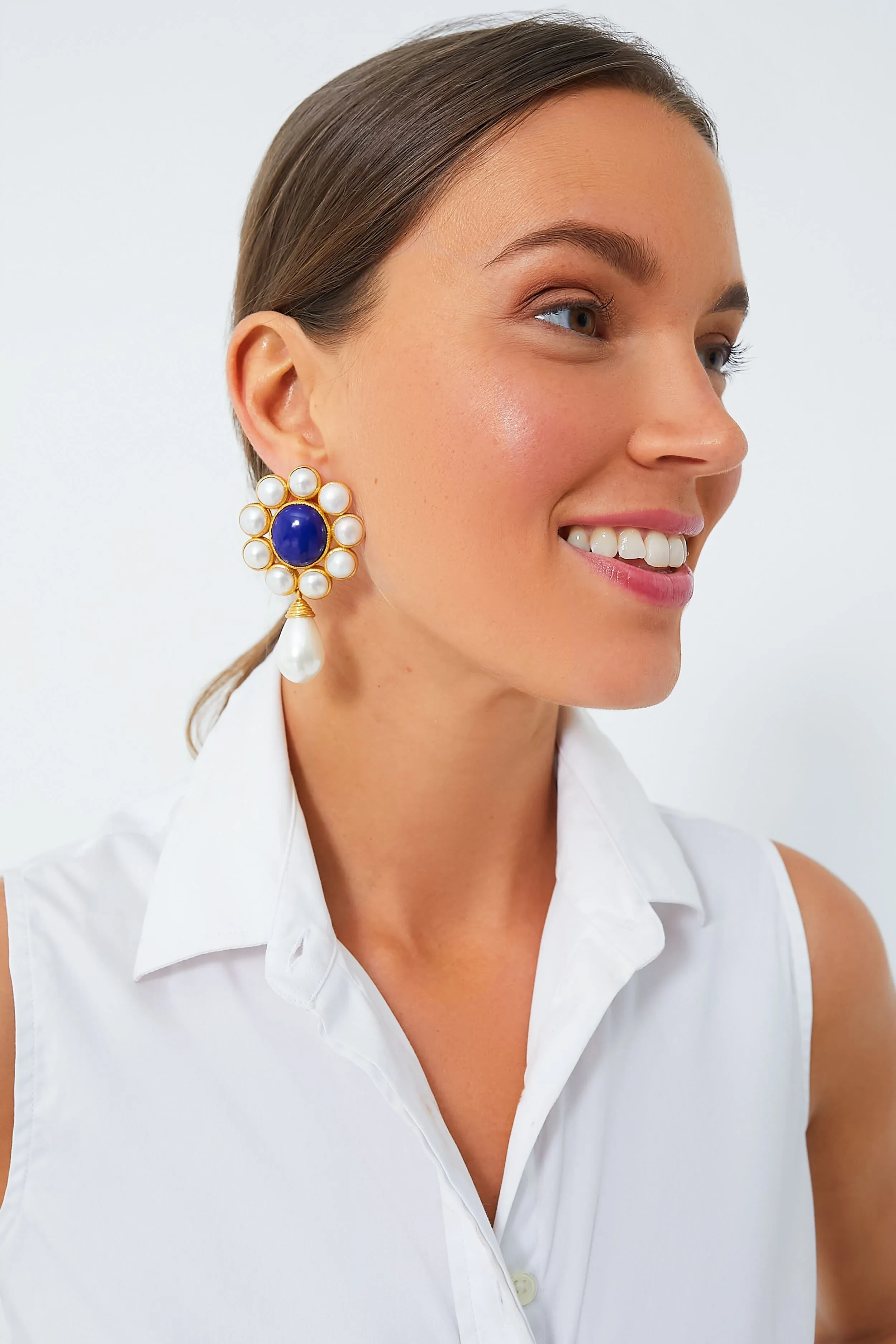 Lapis Sophia Earrings sold by Tuckernuck product image thumbnail 2