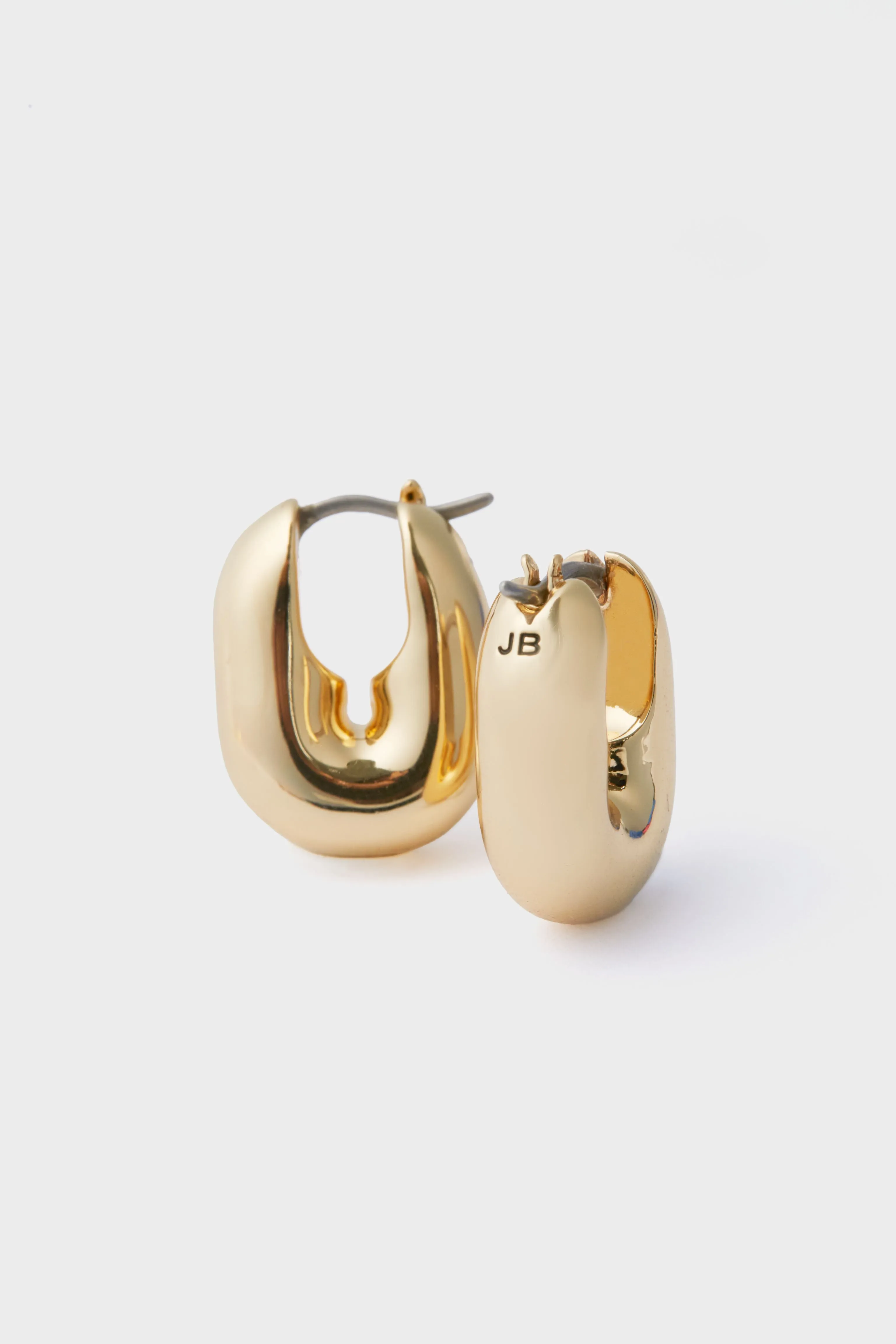 Gold Puffy U-Link Earrings sold by Tuckernuck product image thumbnail 4