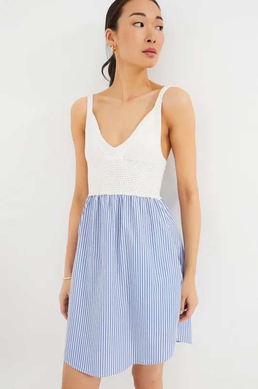 The White and Royal Esmee Dress sold by Tuckernuck