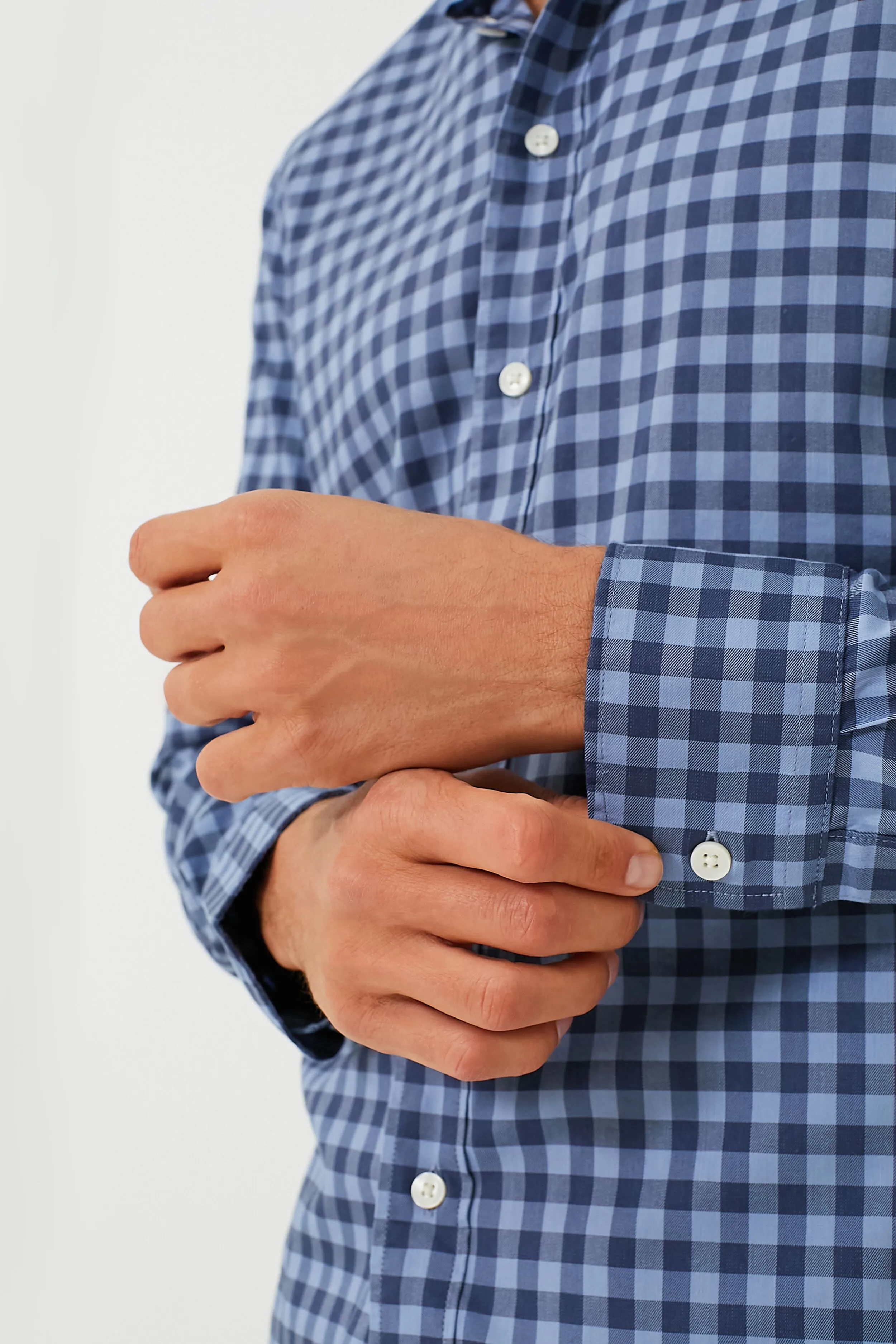 Navy Skies Check Movement Shirt sold by Tuckernuck product image thumbnail 5