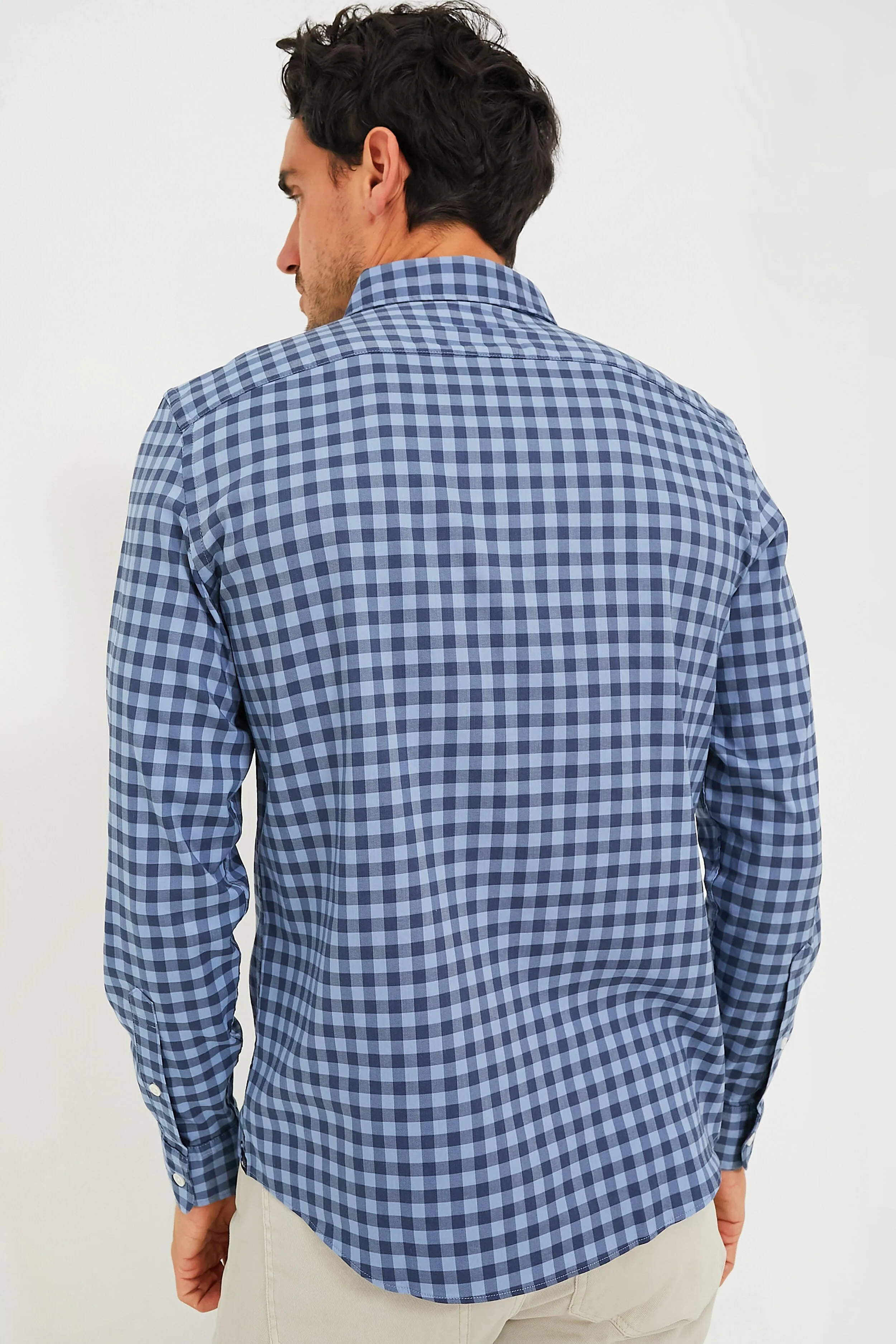 Navy Skies Check Movement Shirt sold by Tuckernuck product image thumbnail 4