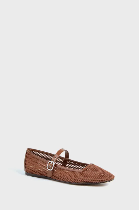 Toffee Rodini Mesh Flats sold by Tuckernuck