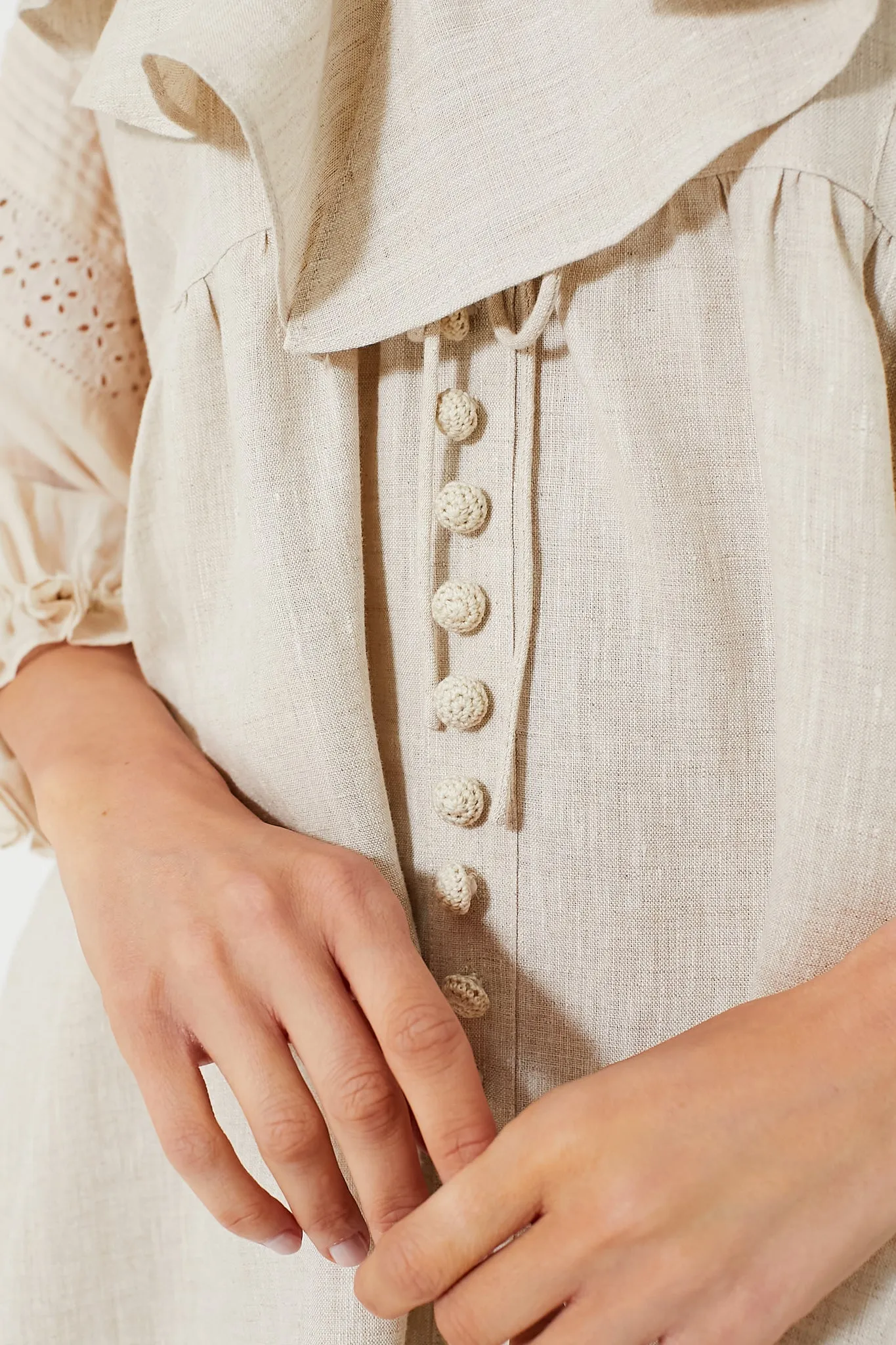 Flax Antoinette Linen Mini Dress sold by Tuckernuck product image thumbnail 5