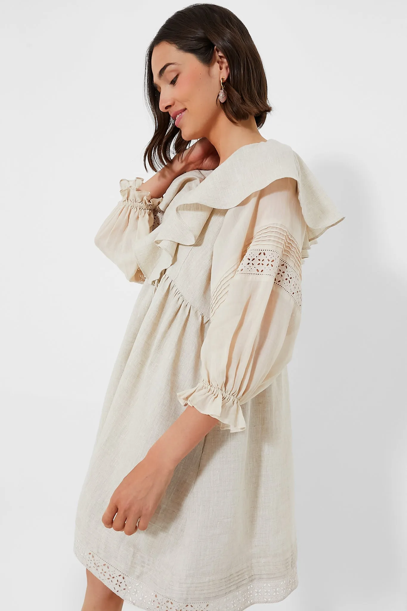 Flax Antoinette Linen Mini Dress sold by Tuckernuck product image thumbnail 3