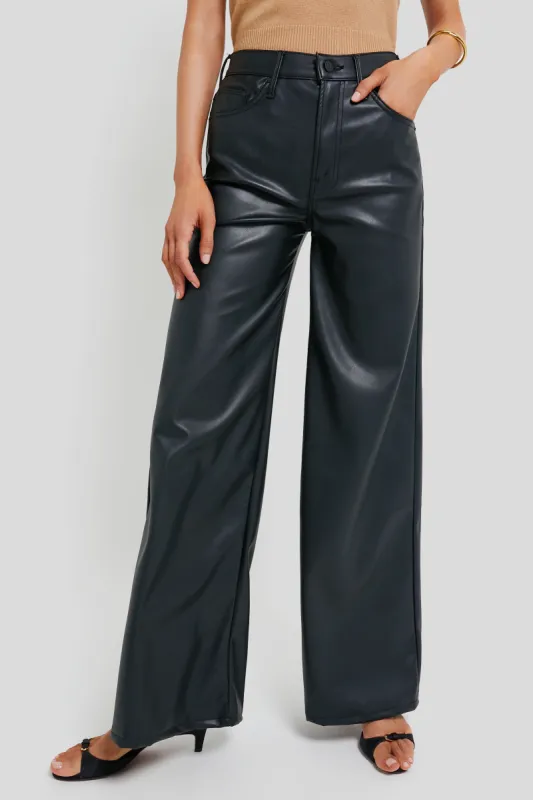 Black Faux Leather The Undercover made by MOTHER