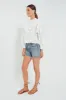 Off White Smocked Yoke 3D Flower Blouse sold by Tuckernuck