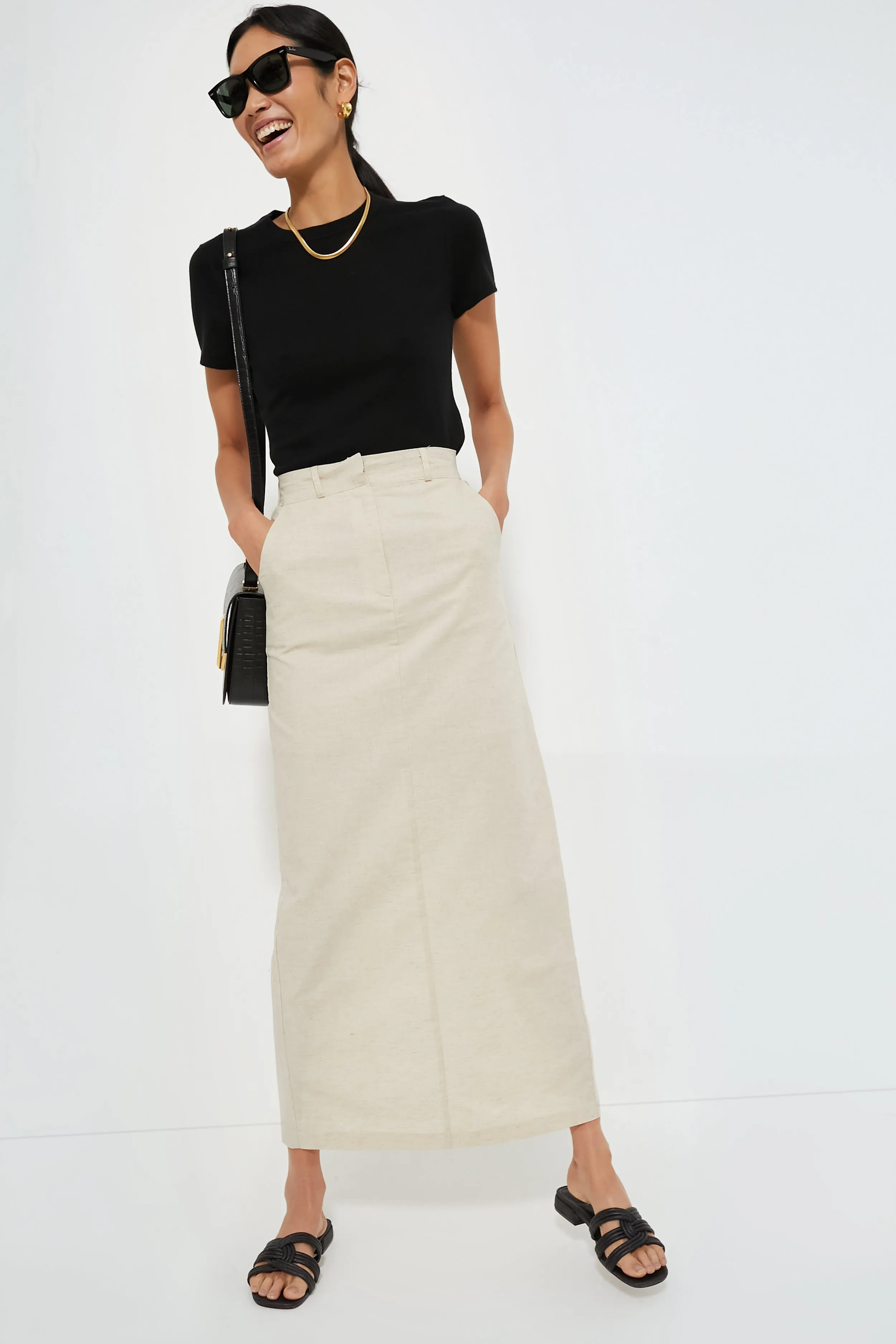 Natural Midi Skirt sold by Tuckernuck product image thumbnail 4