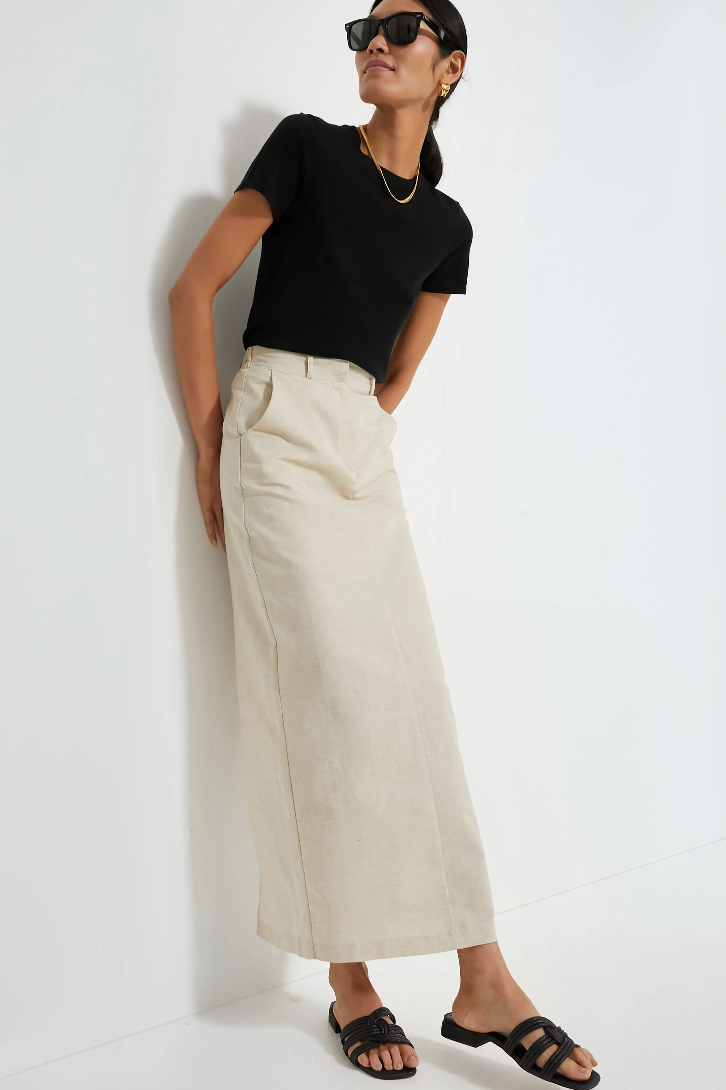 Natural Midi Skirt sold by Tuckernuck product image thumbnail 3