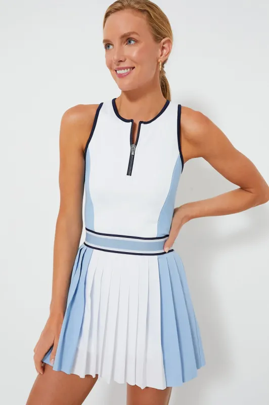 Wolf Blue Color Block Leo Dress sold by Tuckernuck