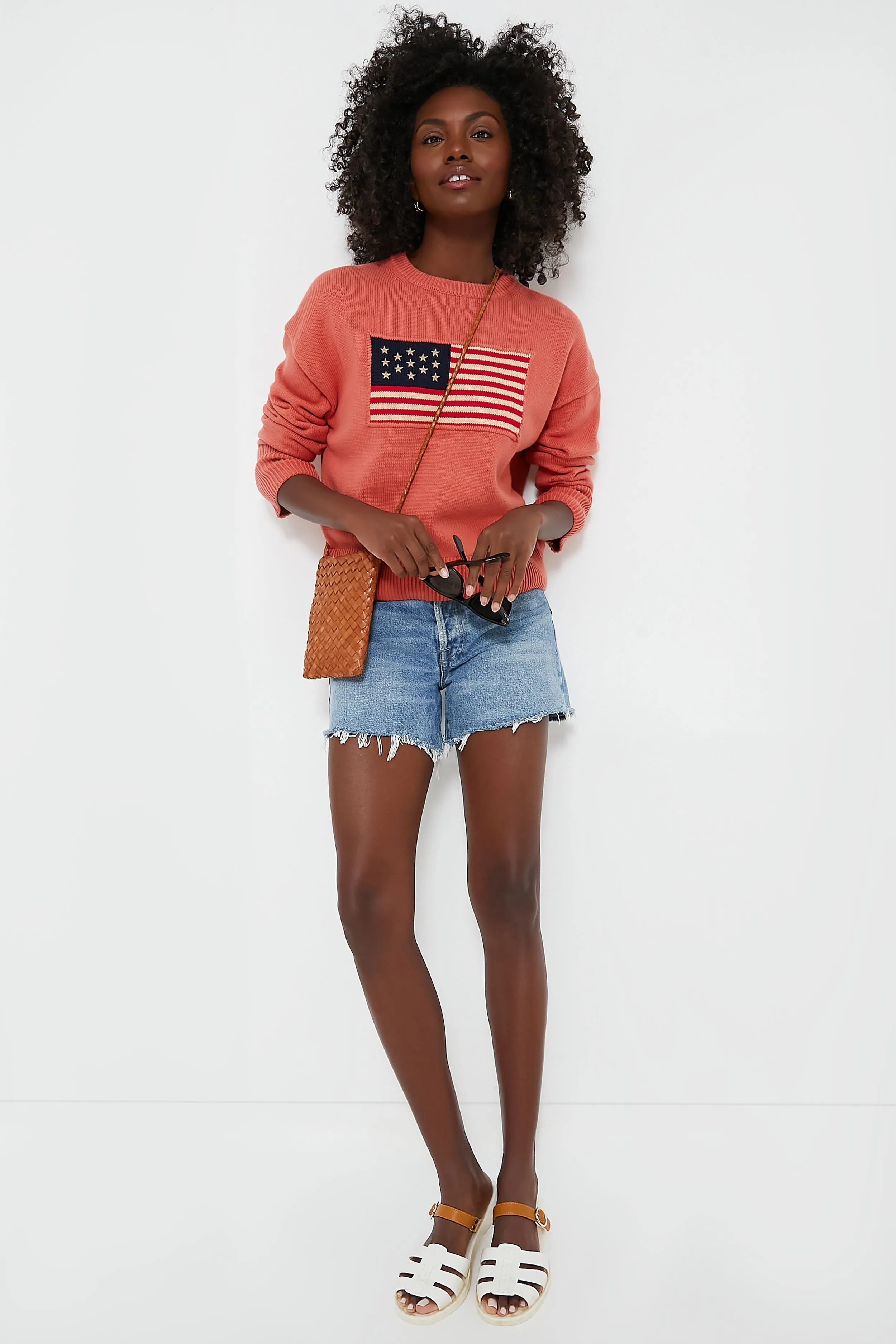 Nantucket Red Cropped Americana Sweater sold by Tuckernuck product image thumbnail 2