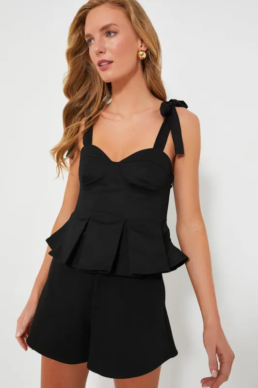 Black Bustier Ophelia Top made by Tuckernuck