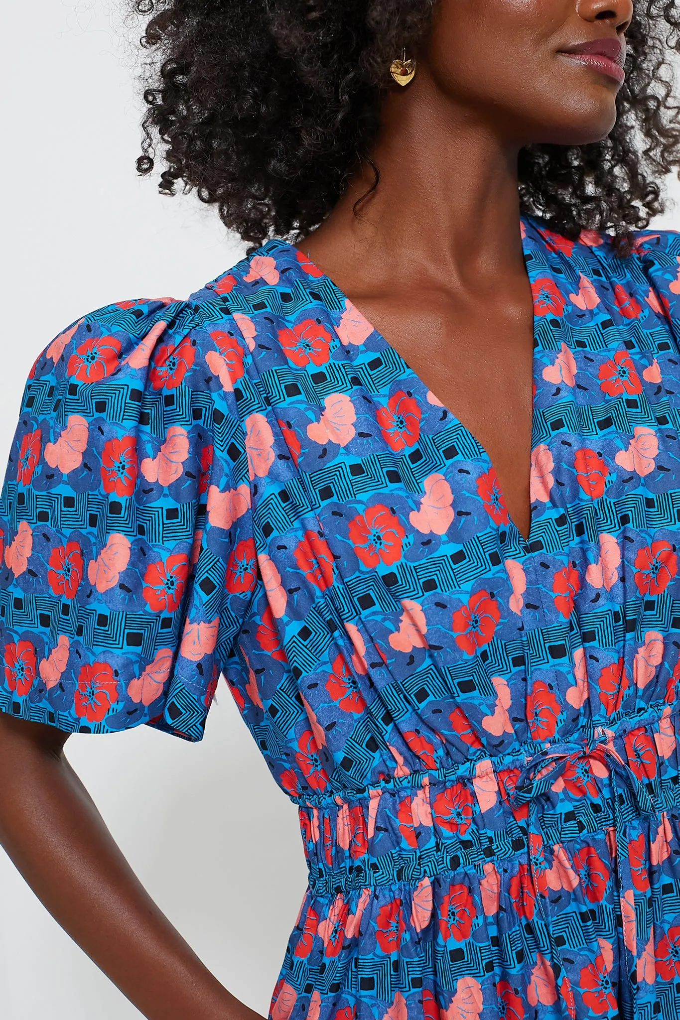 Retro Floral Mitchell Dress sold by Tuckernuck product image thumbnail 5