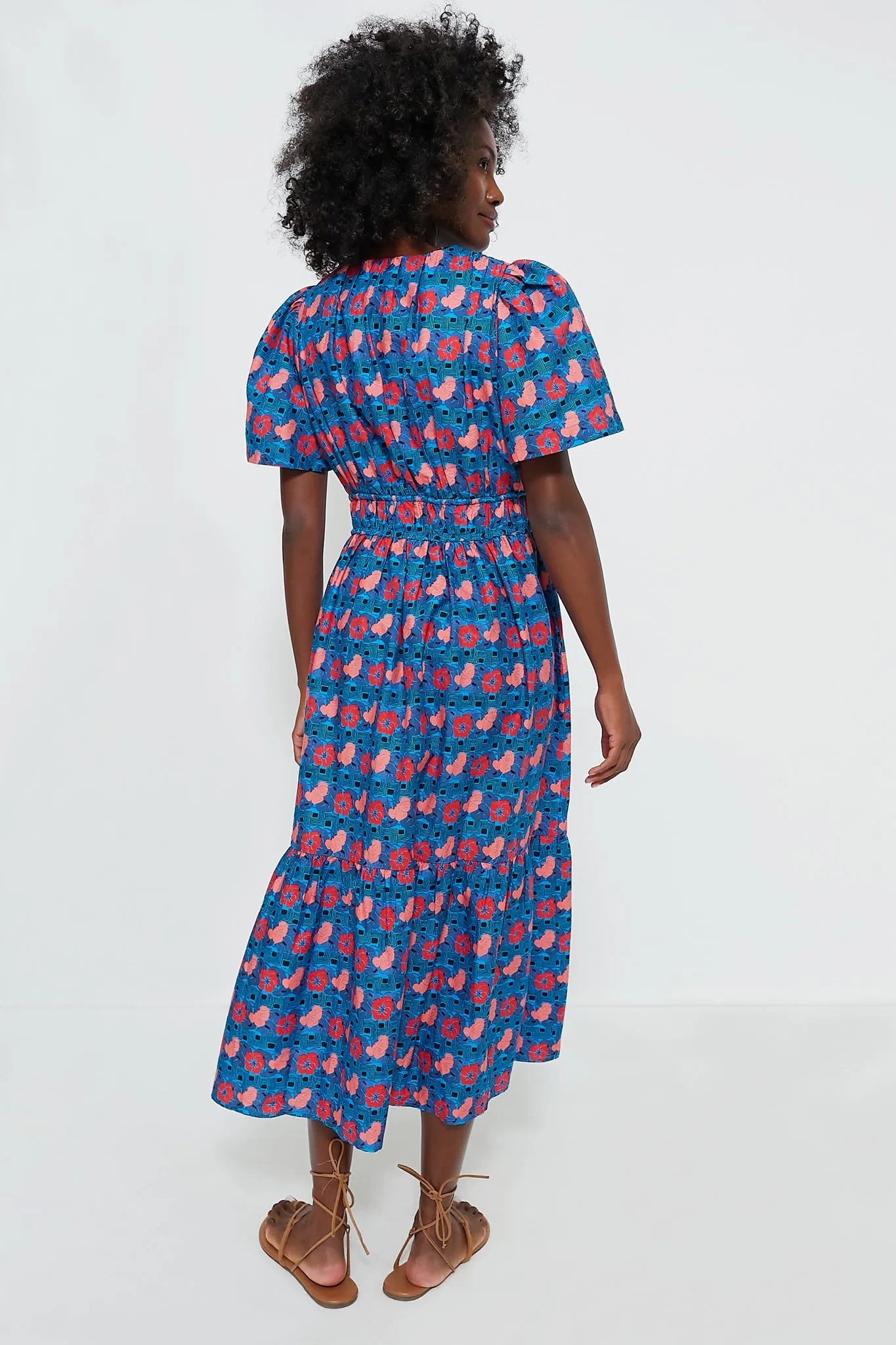 Retro Floral Mitchell Dress sold by Tuckernuck product image thumbnail 4