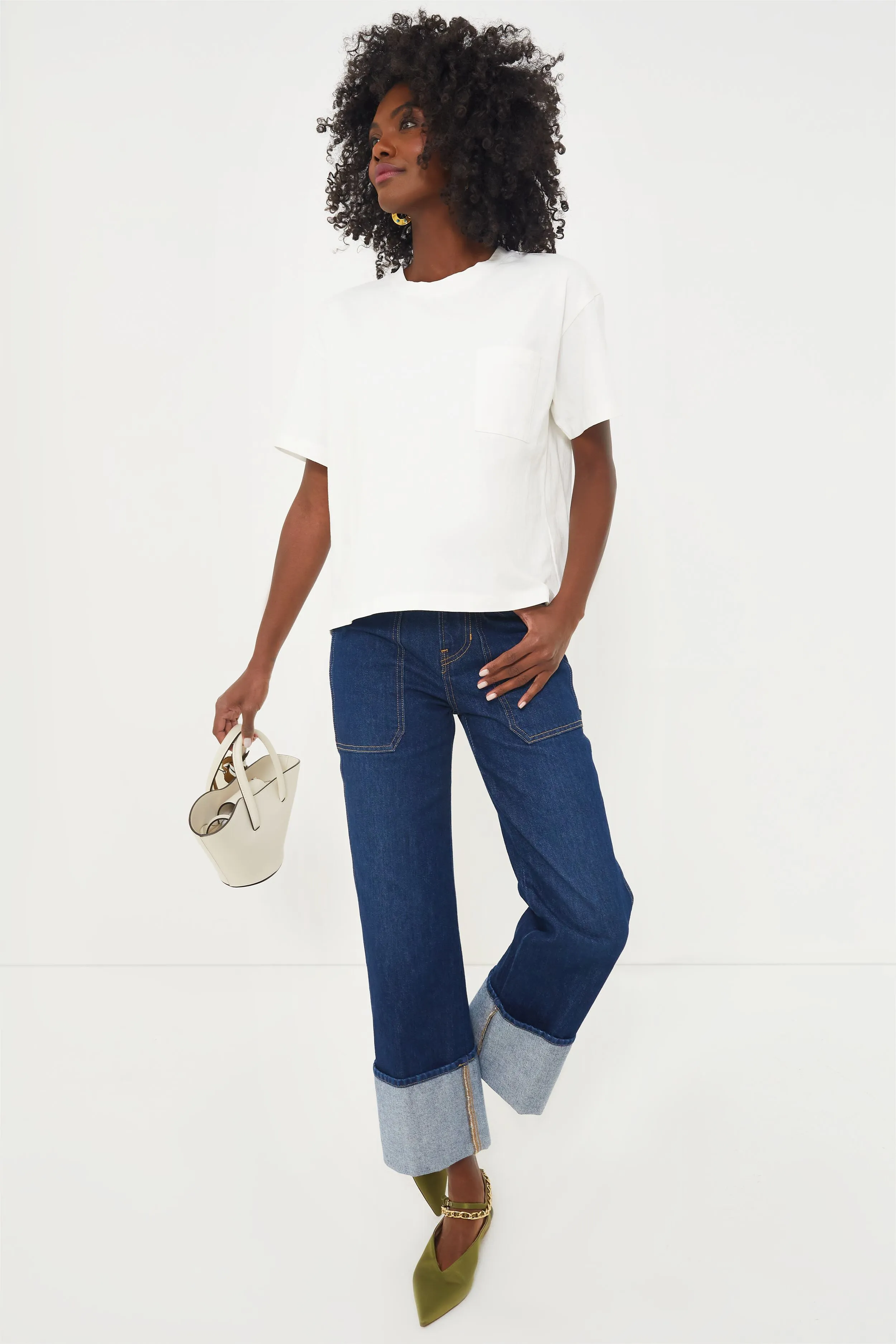 White Kelley Pocket Tee sold by Tuckernuck product image thumbnail 2