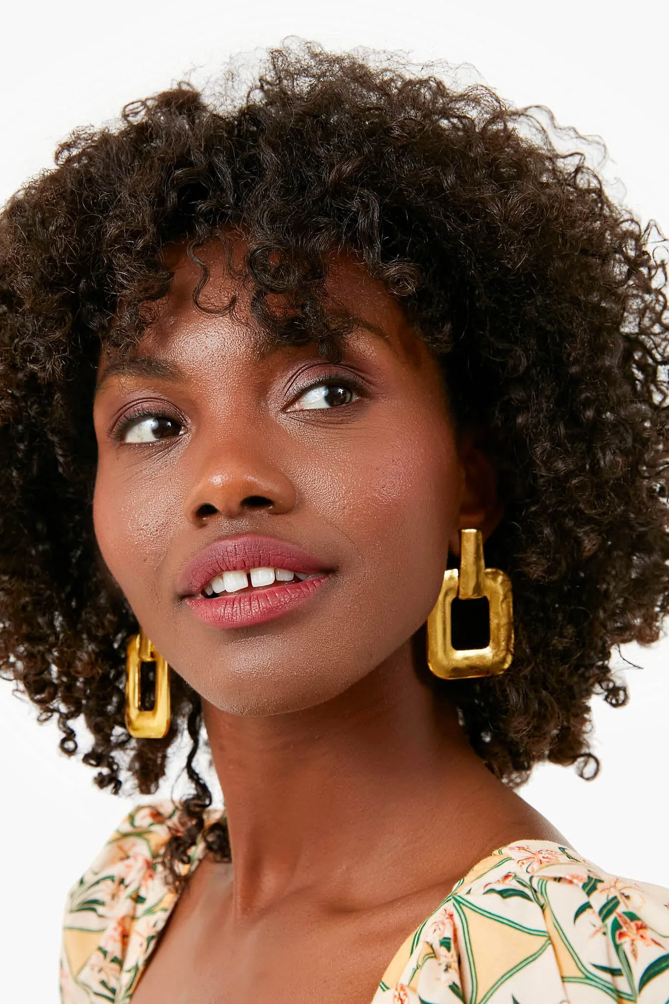 Gold Mod Square Earrings sold by Tuckernuck product image thumbnail 2