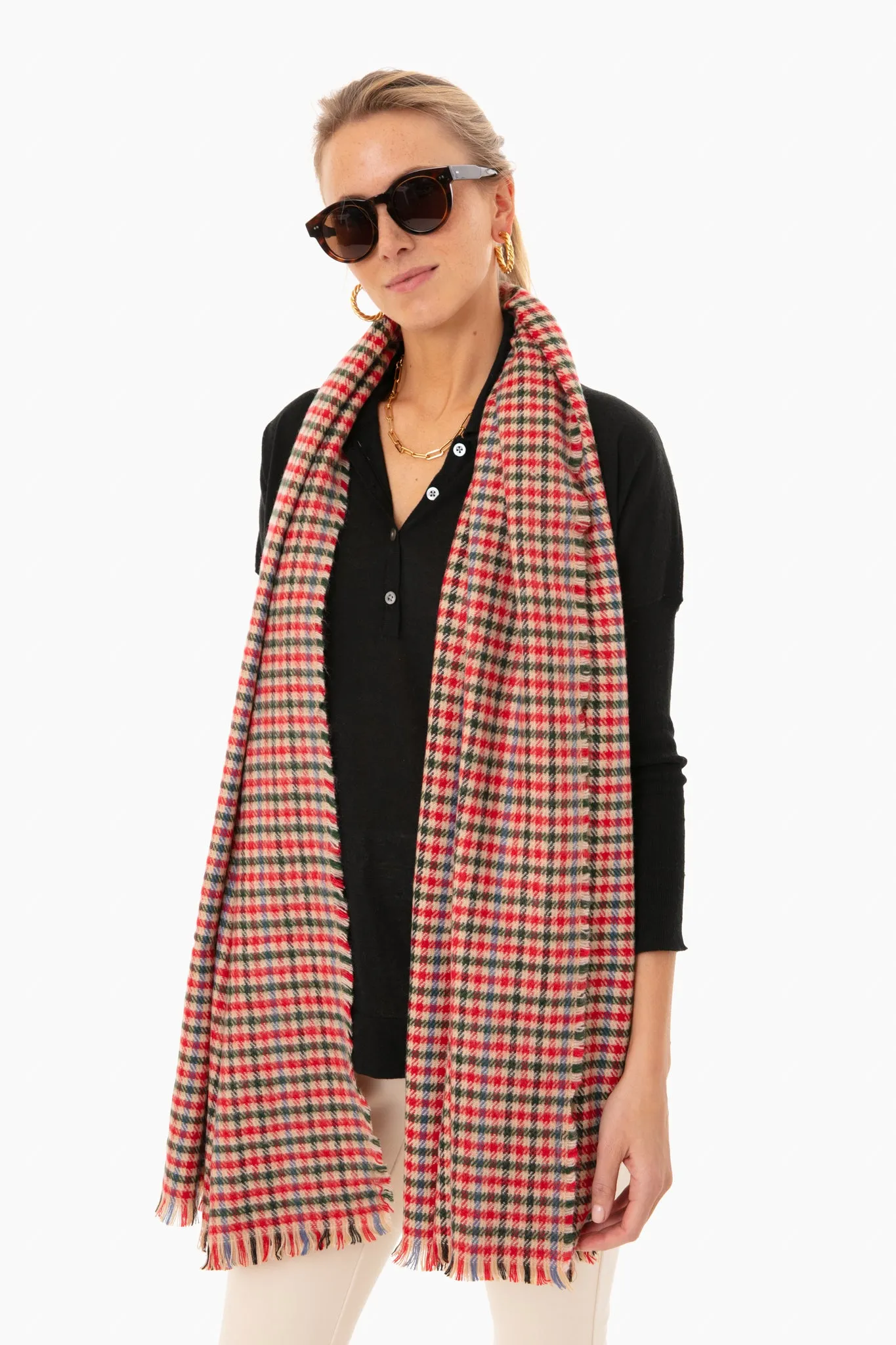 Red Lollipop Plaid Scarf sold by Tuckernuck product image thumbnail 2