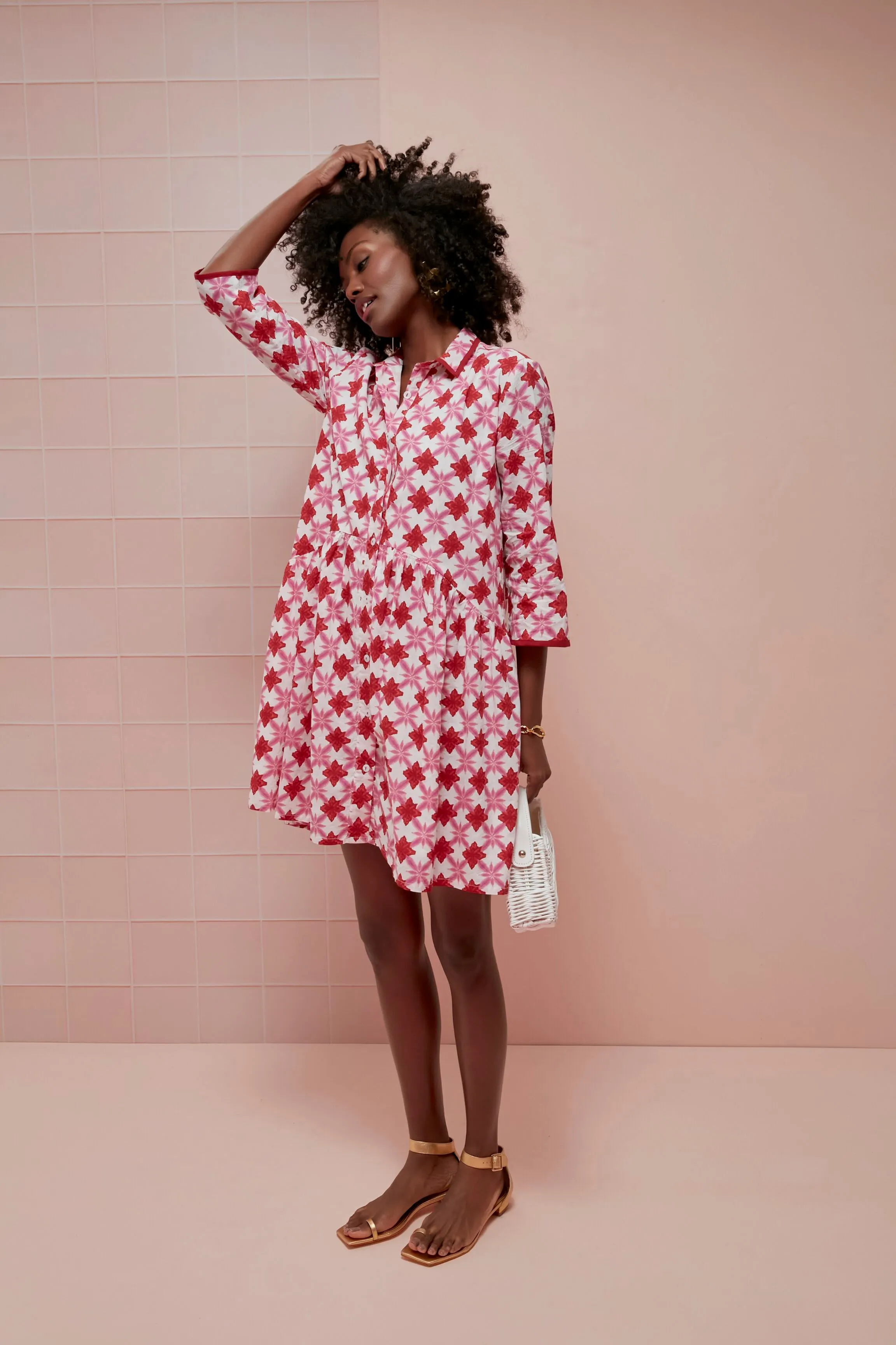 Gold Mod Square Earrings sold by Tuckernuck product image thumbnail 3