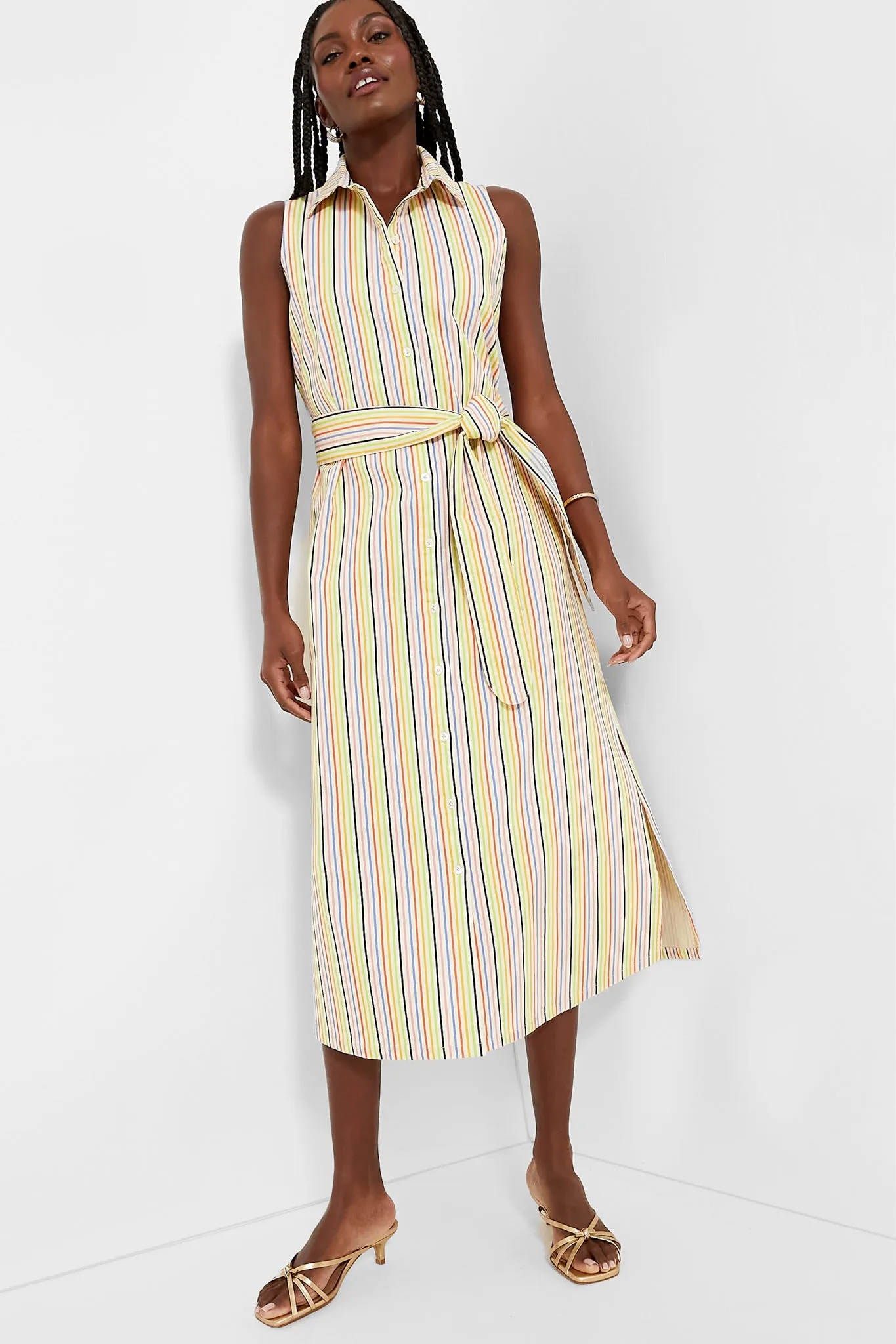 Rainbow Stripe Sleeveless Riley Dress sold by Tuckernuck product image thumbnail 2