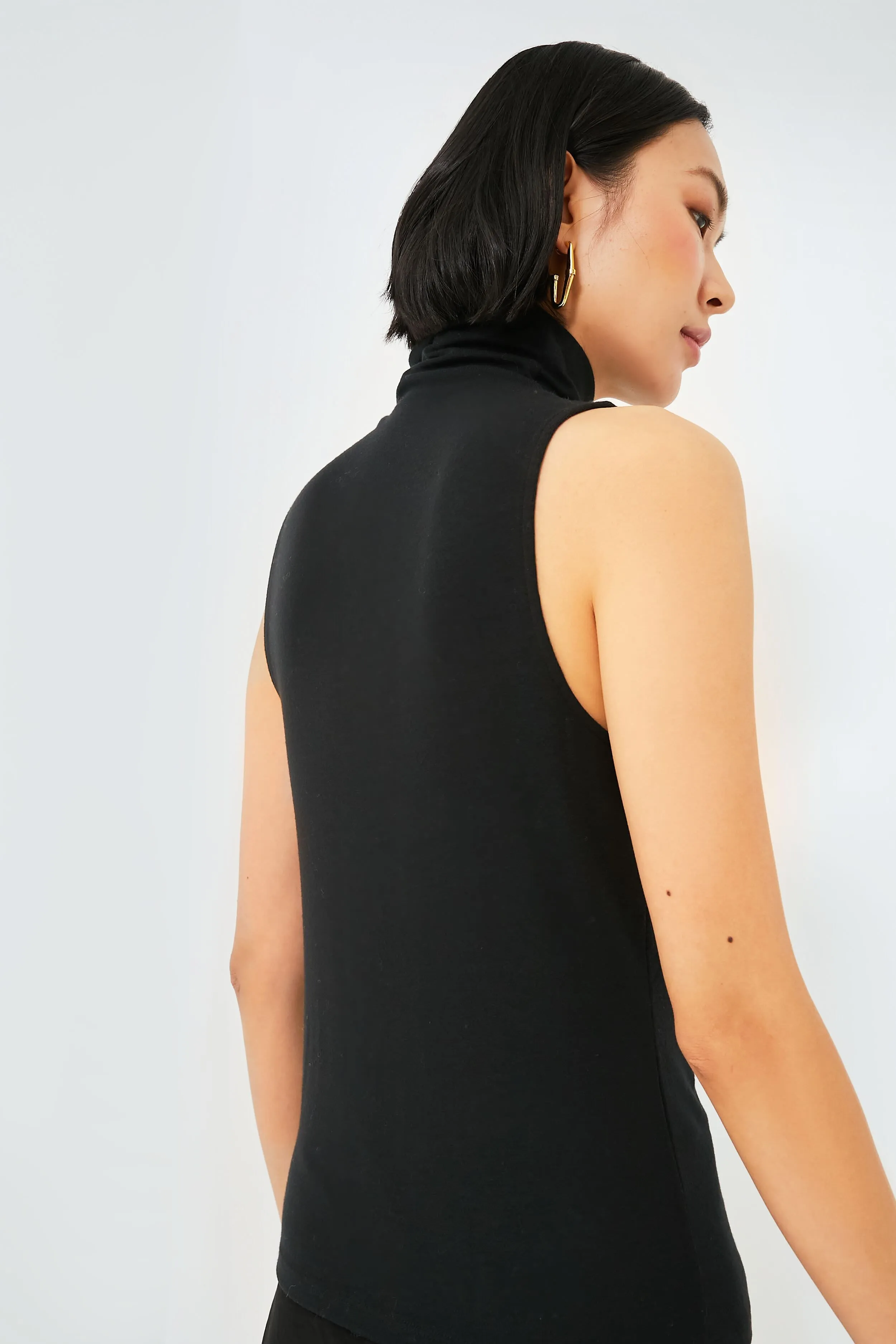 Black Sleeveless Turtleneck sold by Tuckernuck product image thumbnail 4