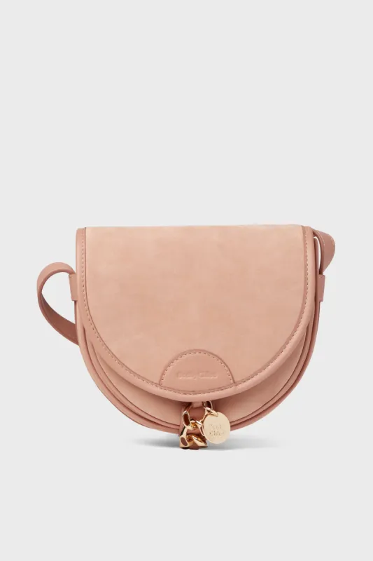 Coffee Pink Suede Mara Bag made by See By Chloe
