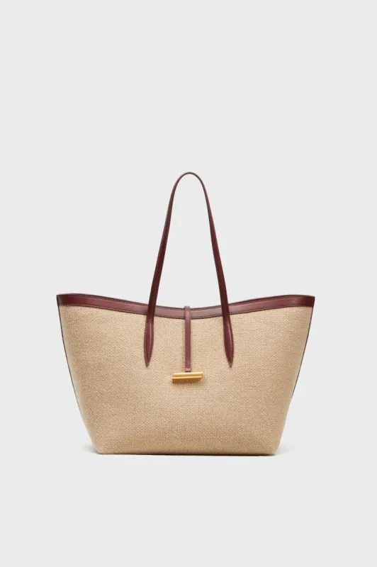 Barolo and Beige Penne Tote made by Tuckernuck