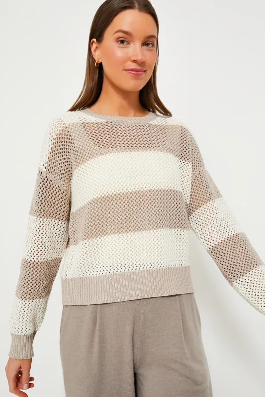Putty Broadbeach Stripe Sweater sold by Tuckernuck