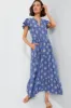 Chatham Blue V-Neck Maxi Dress sold by Tuckernuck