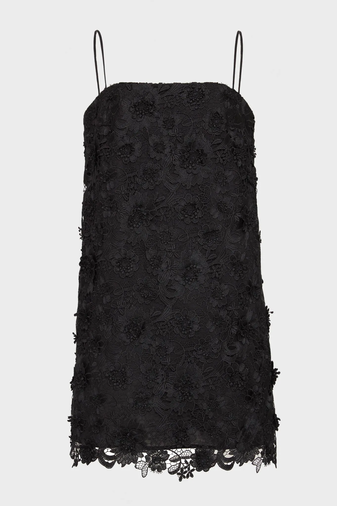Black Raie Lace Flower Mini Dress sold by Tuckernuck