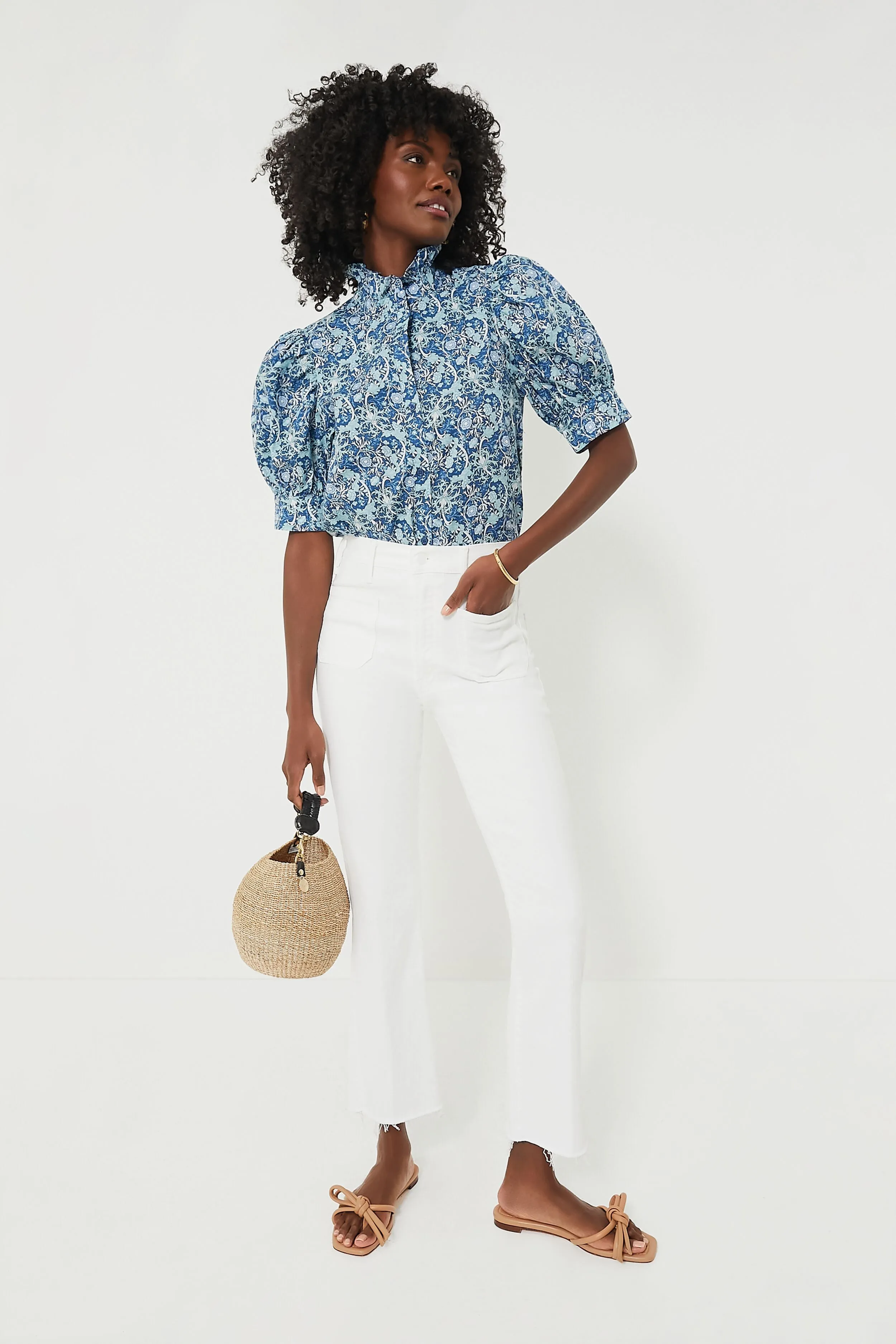 Blue Vines Louisa Blouse sold by Tuckernuck product image thumbnail 2