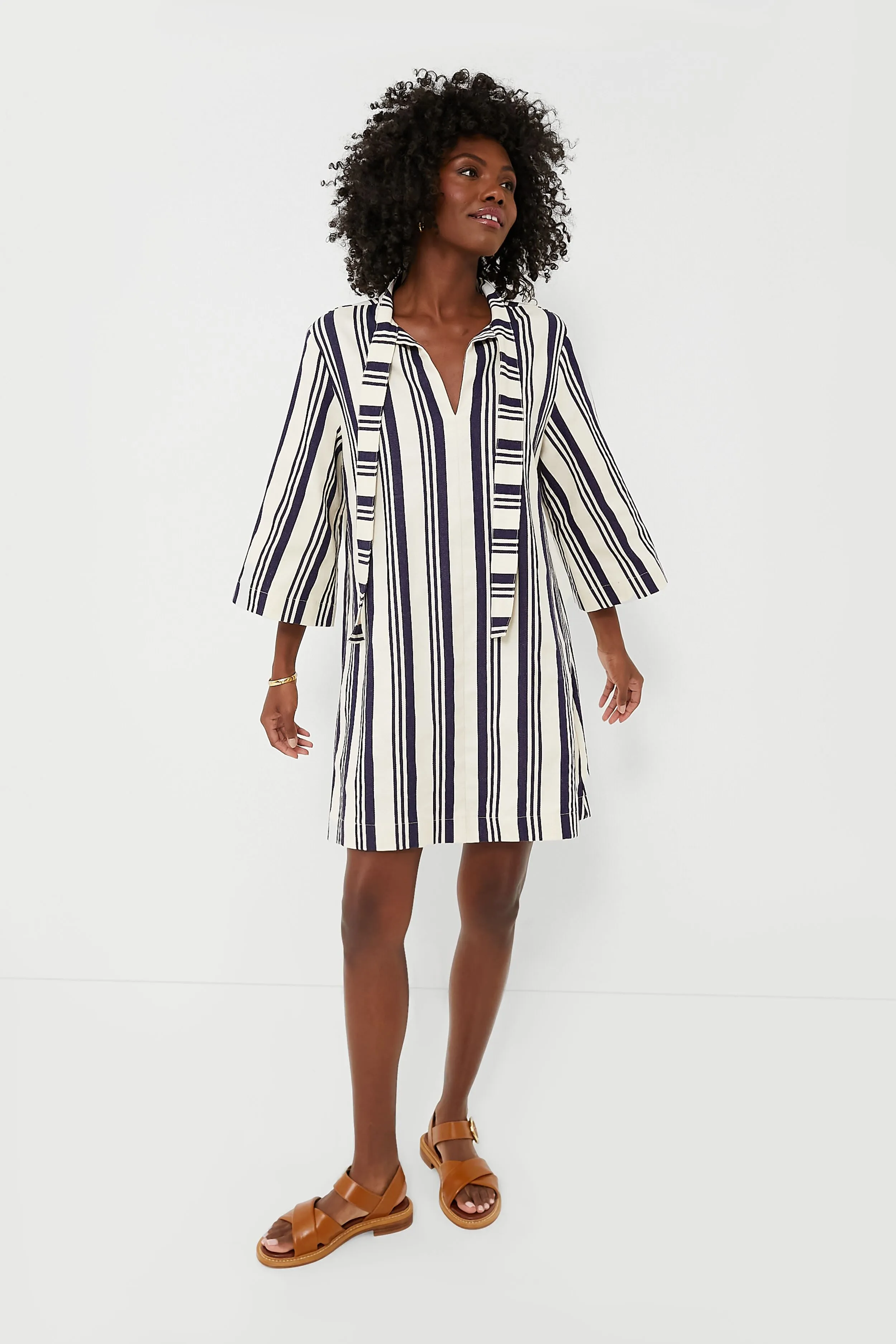 Navy Stripe Montauk Dress sold by Tuckernuck