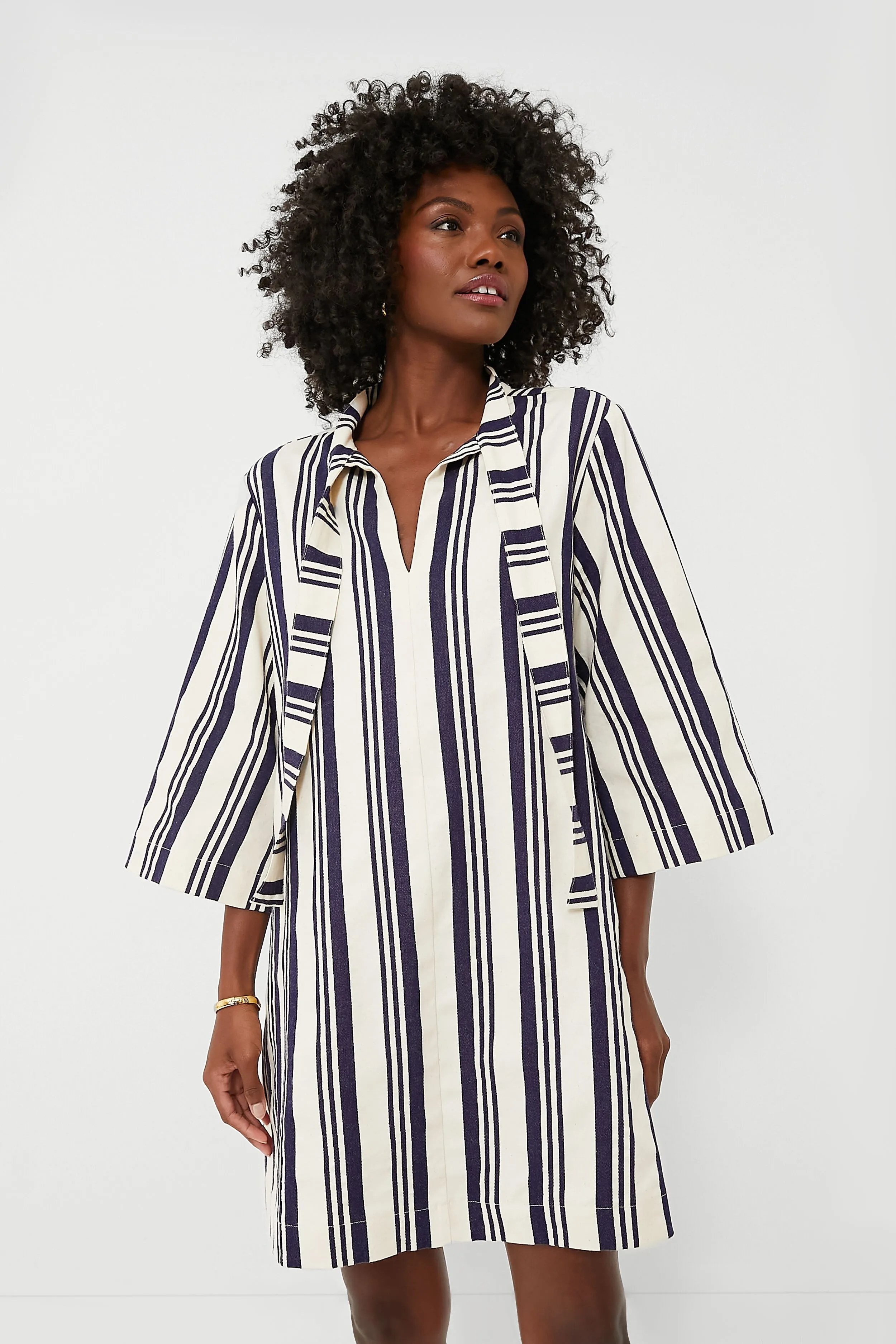 Navy Stripe Montauk Dress sold by Tuckernuck product image thumbnail 2