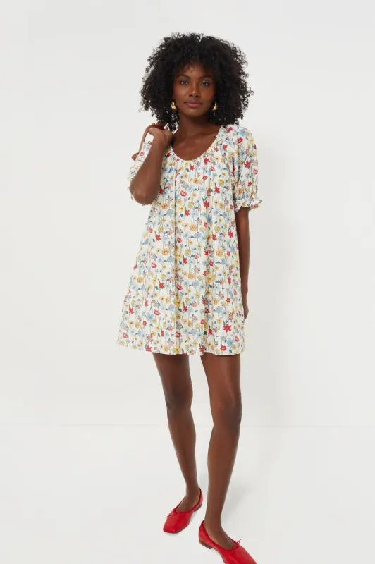 Red & Blue Multi Floral Posie Mini Dress sold by Tuckernuck