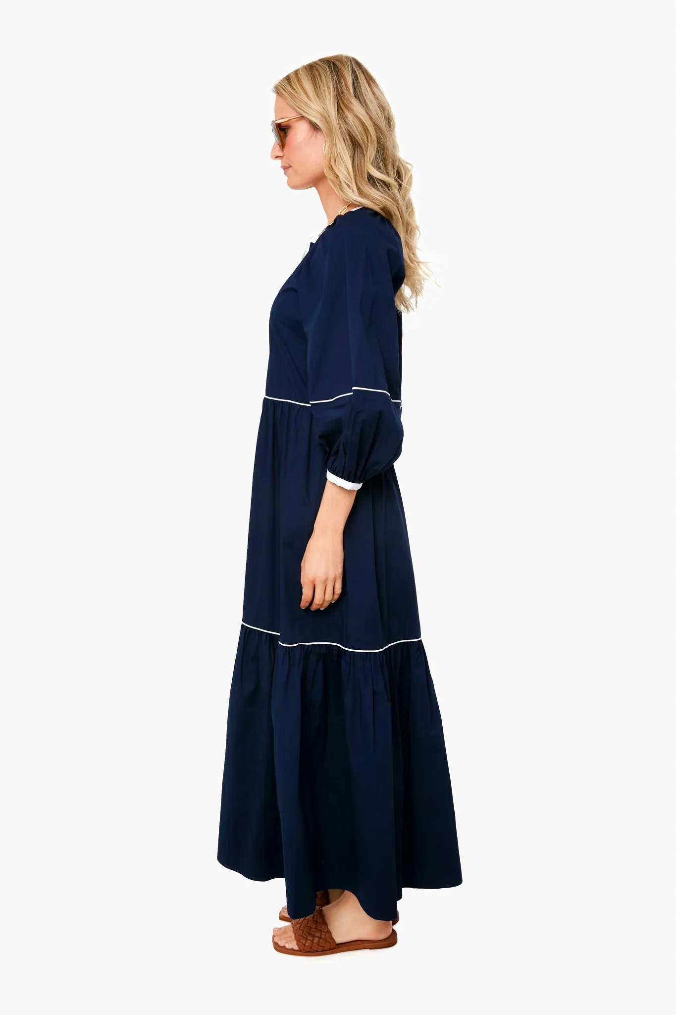 Navy And White Demi Dress sold by Tuckernuck product image thumbnail 3