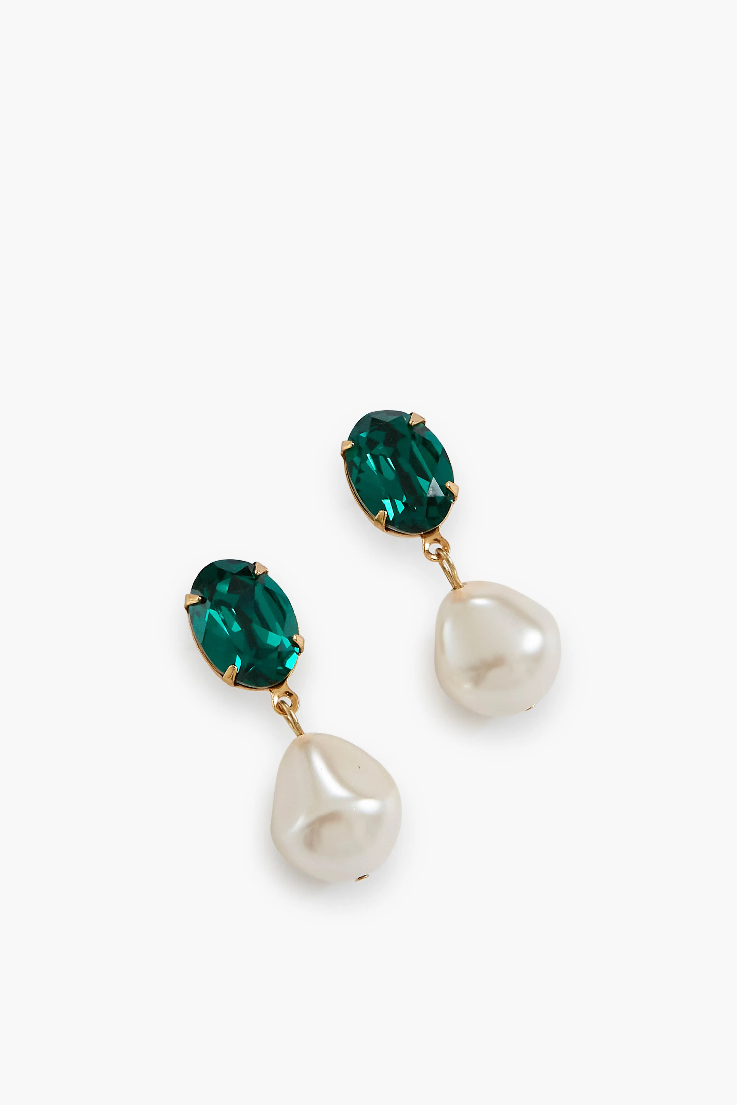 Emerald Tunis Pearl Drop Earrings sold by Tuckernuck