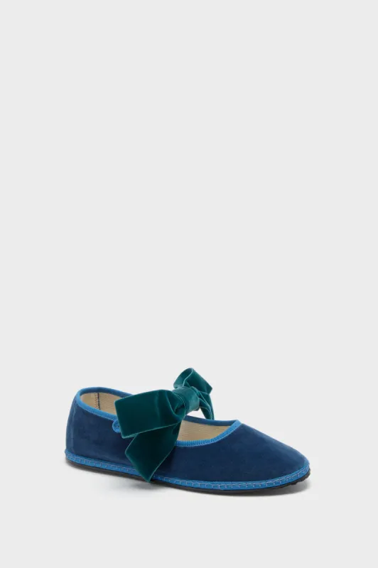Blue Bow Strap Delfina Mary Janes sold by Tuckernuck