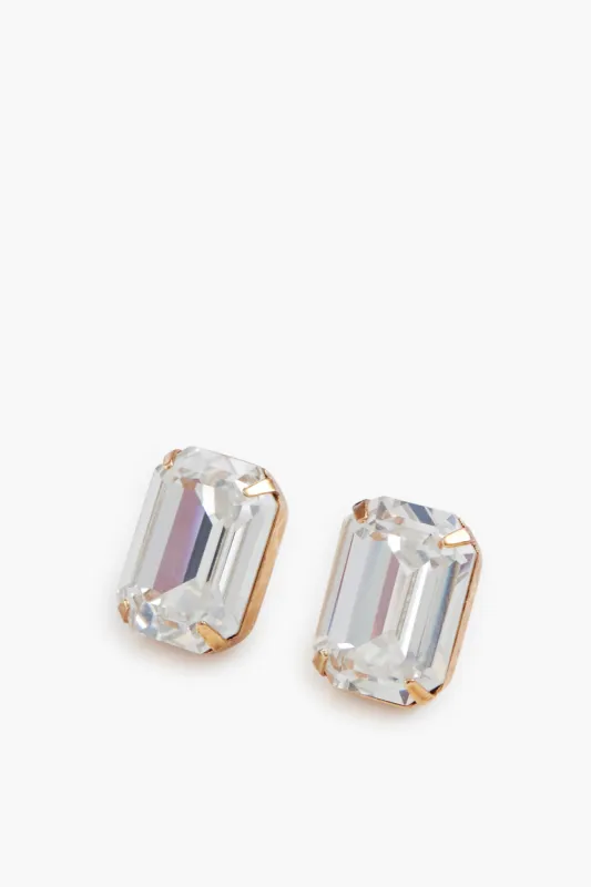Crystal Antique Gold Shiloh Stud Earrings made by Tuckernuck