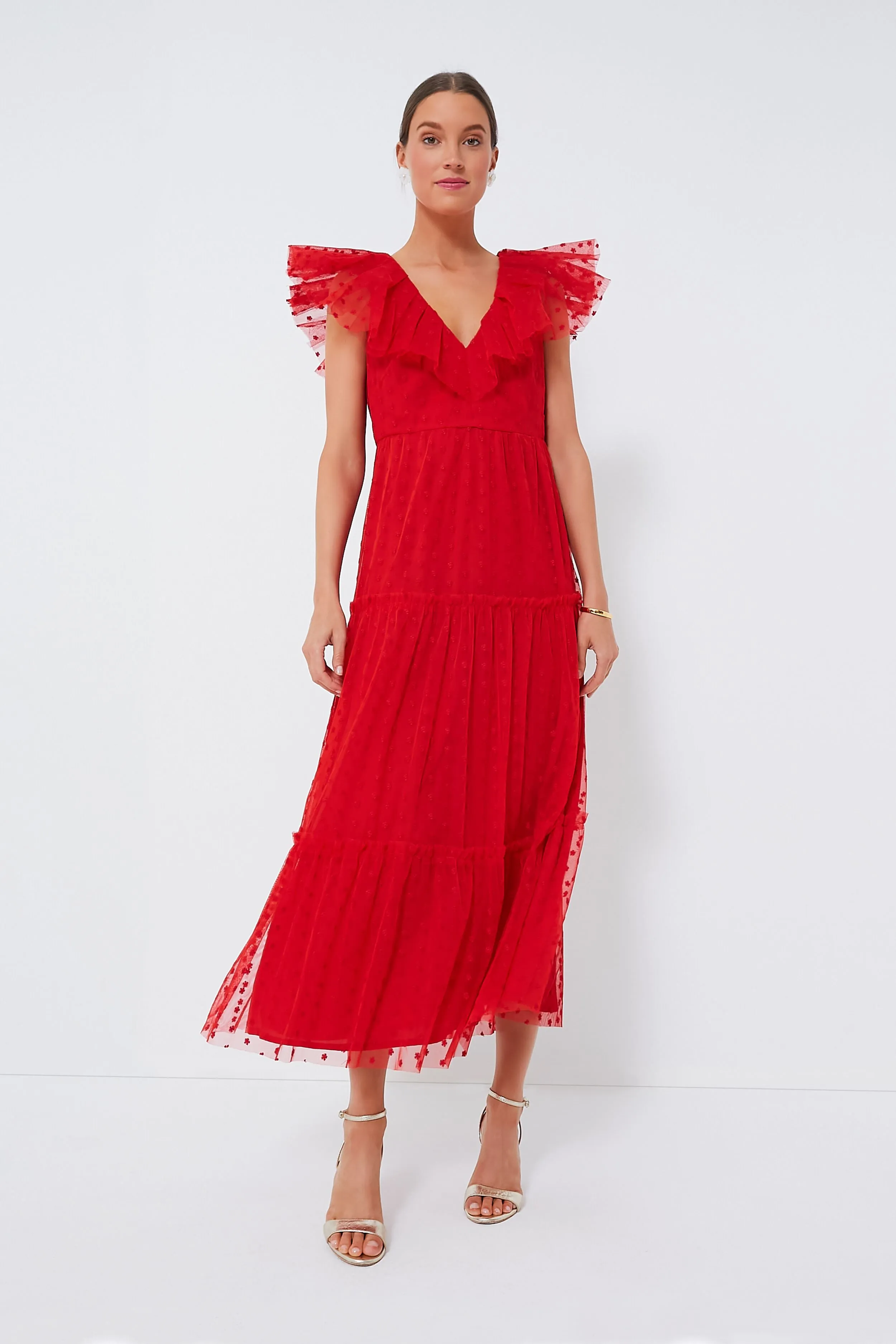 Red Giselle Tulle Gown sold by Tuckernuck