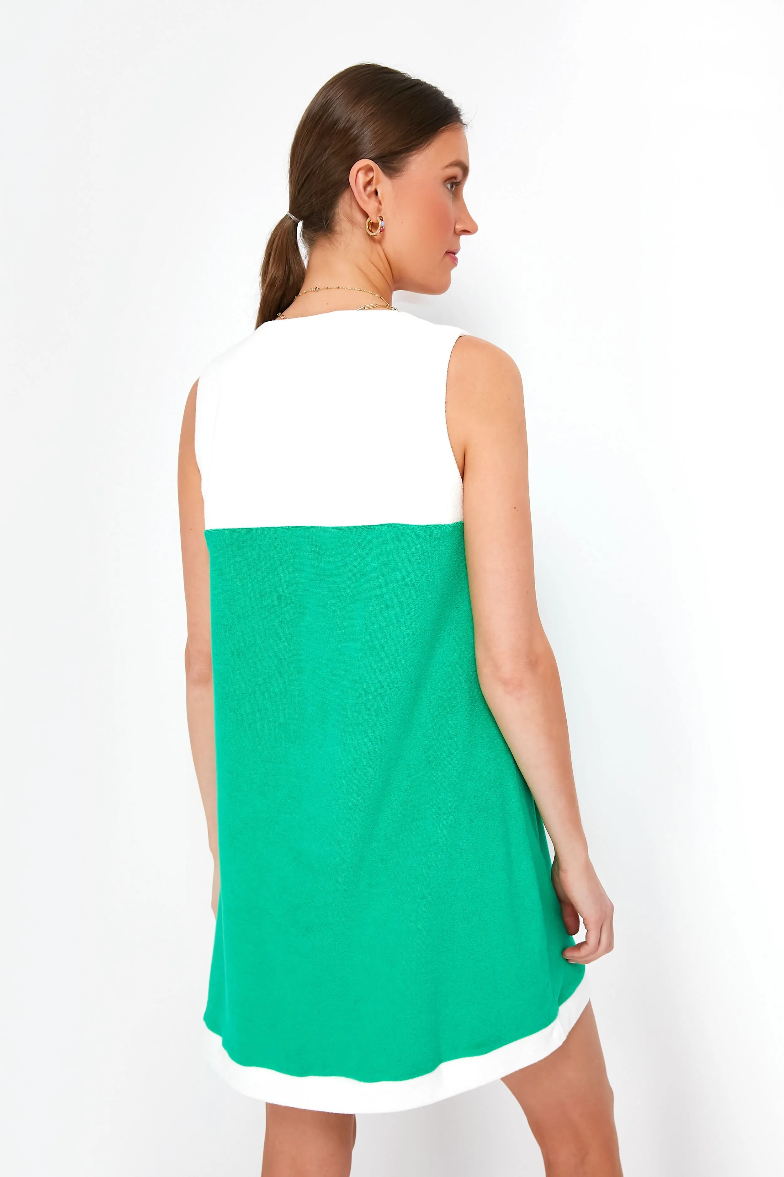 Green and White Colorblock Kelly Dress sold by Tuckernuck product image thumbnail 4