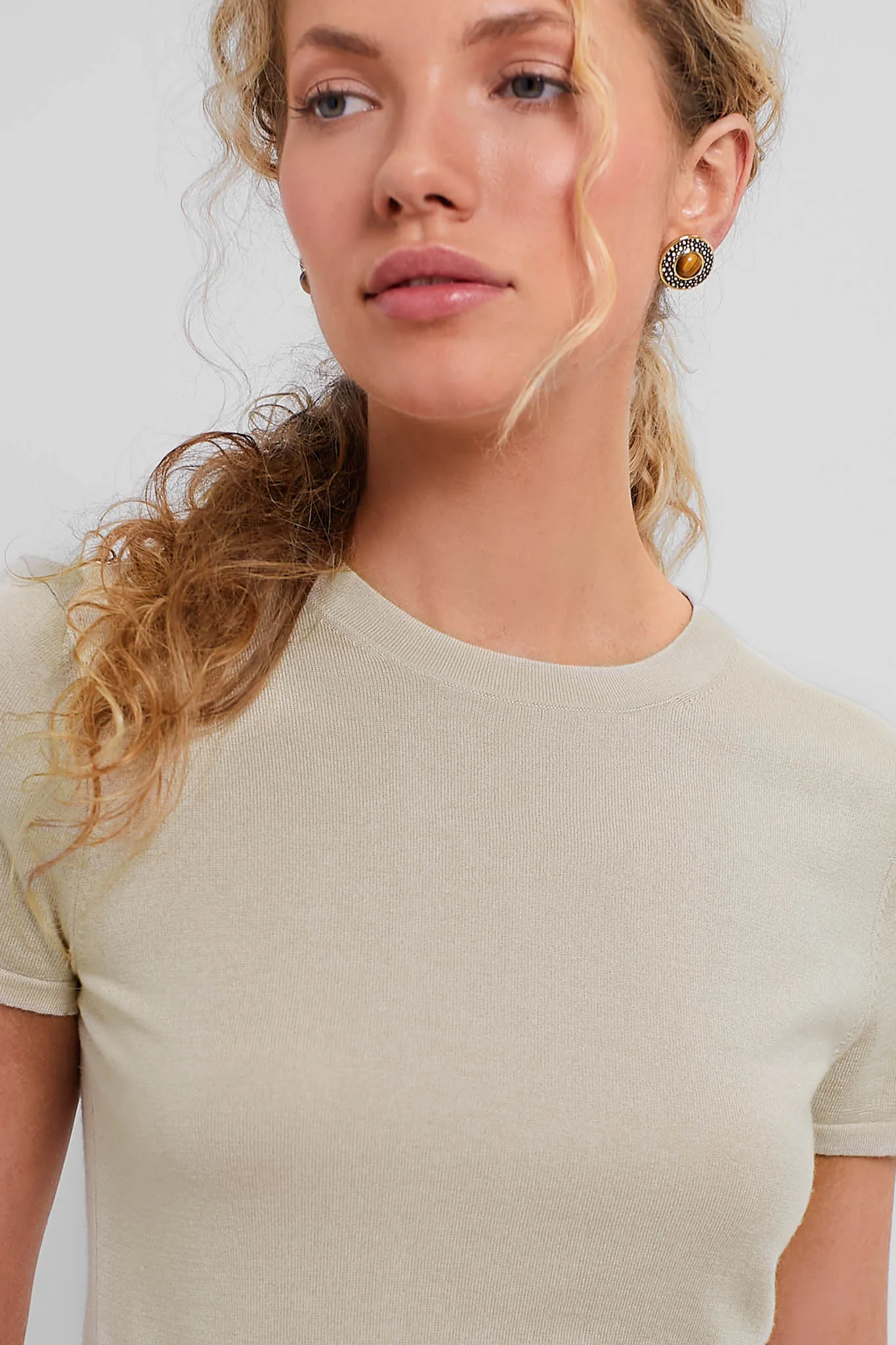 Sandstone Cashmere Silk Blend Katie Tee sold by Tuckernuck product image thumbnail 5