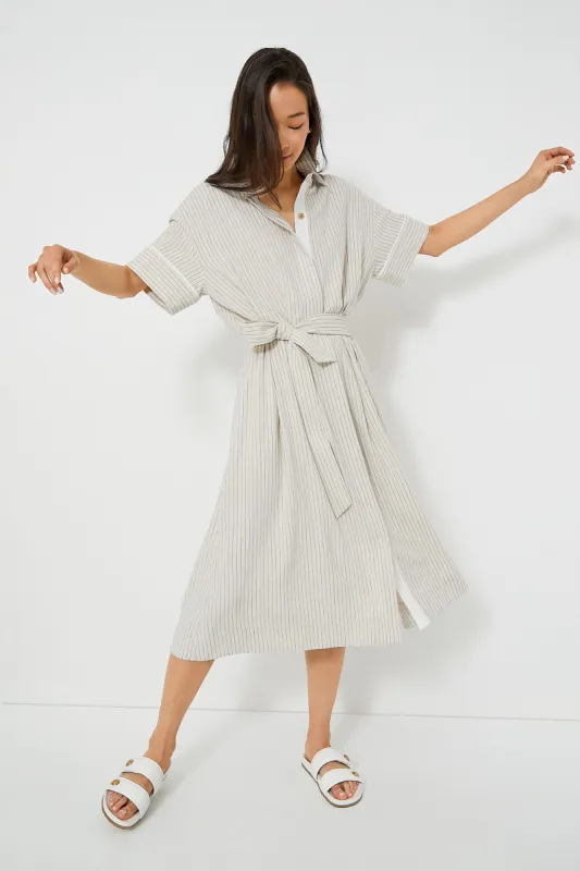 Natural Stripe Kate Dress sold by Tuckernuck