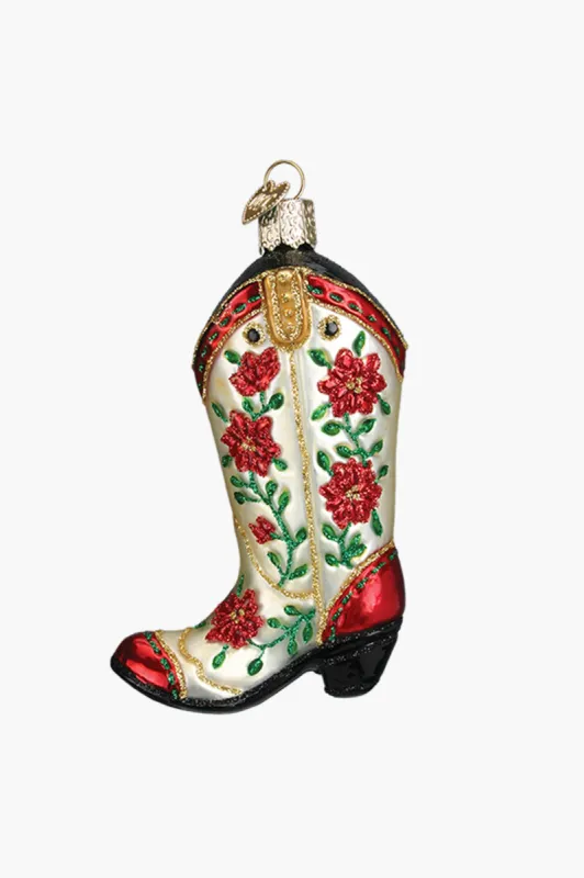 Christmas Cowgirl Boot Ornament sold by Tuckernuck