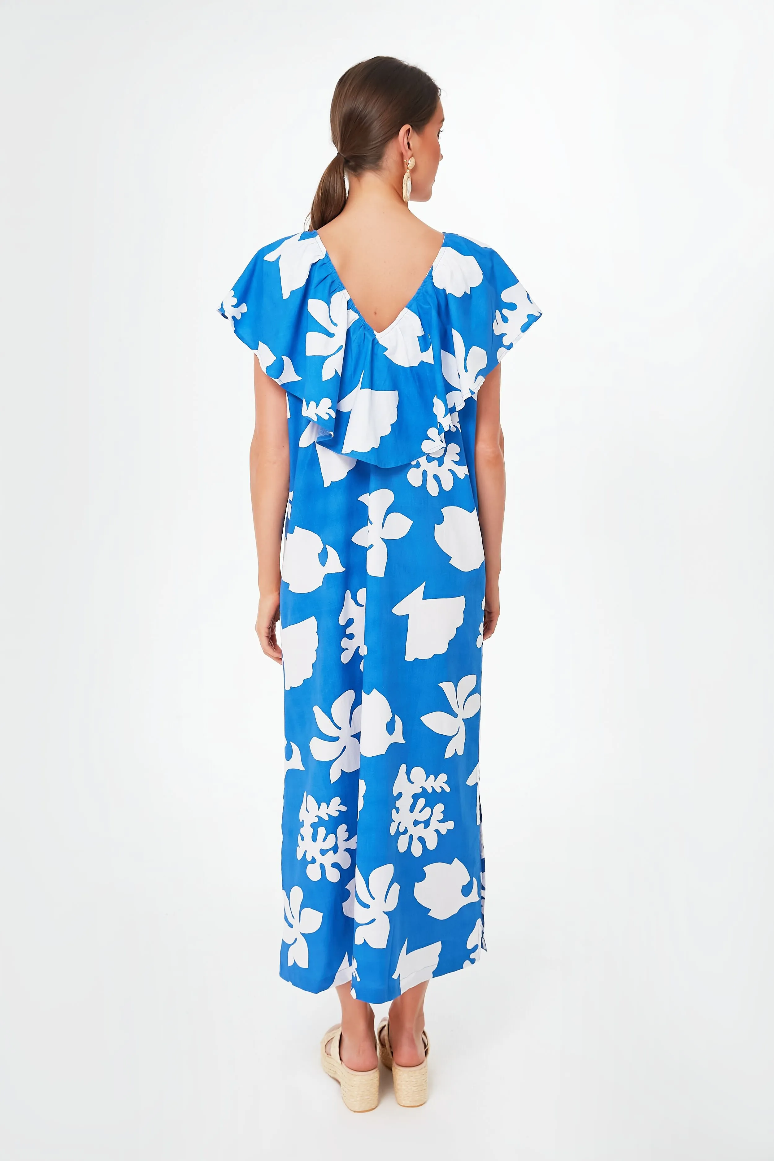Lapis Lazuli Ruffle Dress sold by Tuckernuck product image thumbnail 4