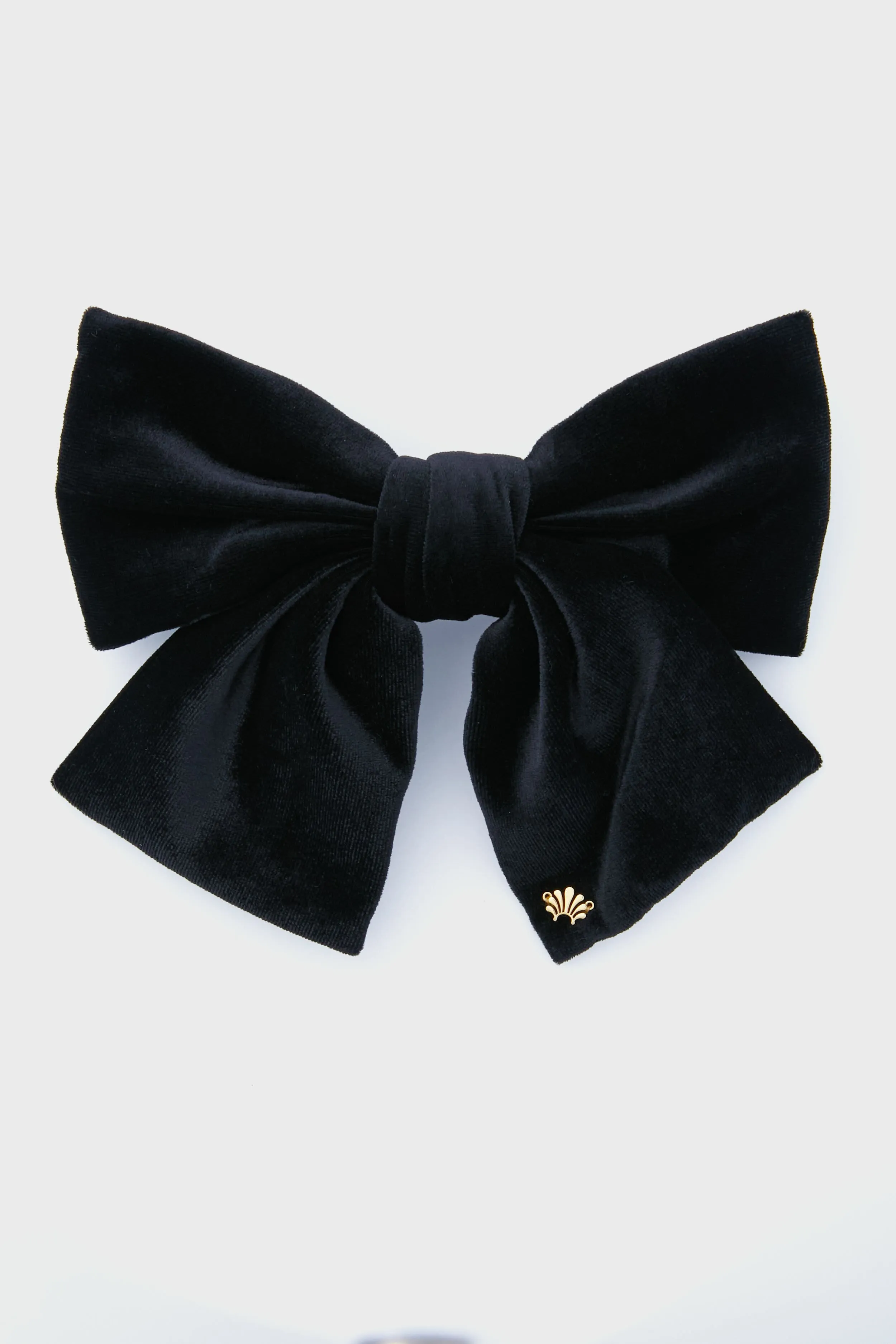 Exclusive Jet Jumbo Velvet Bow Barrette sold by Tuckernuck