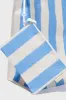 Mid Blue Stripe Carryall Beach Bag sold by Tuckernuck