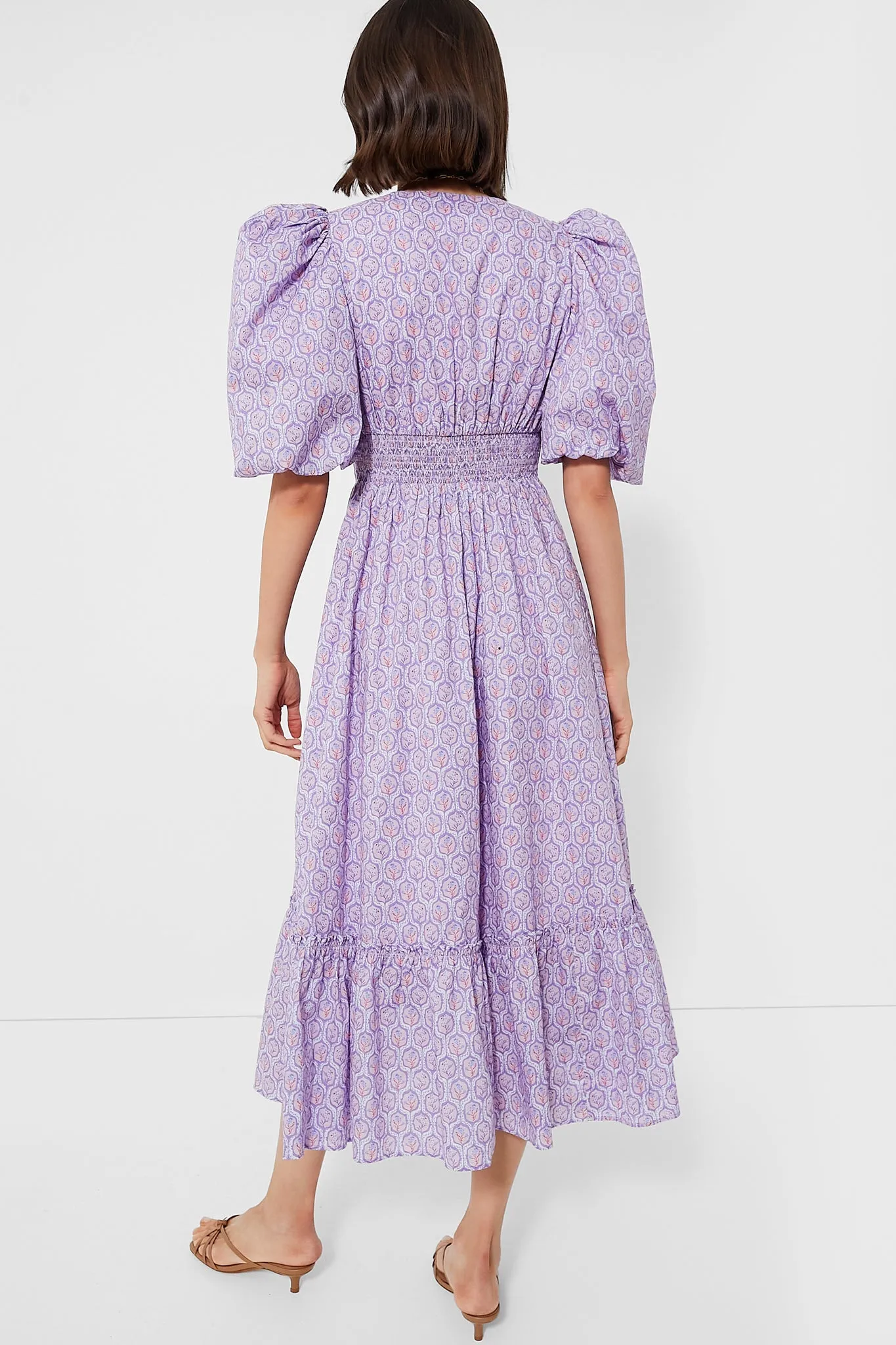 Lilac and Blush Icon Floral Lindley Dress sold by Tuckernuck product image thumbnail 4